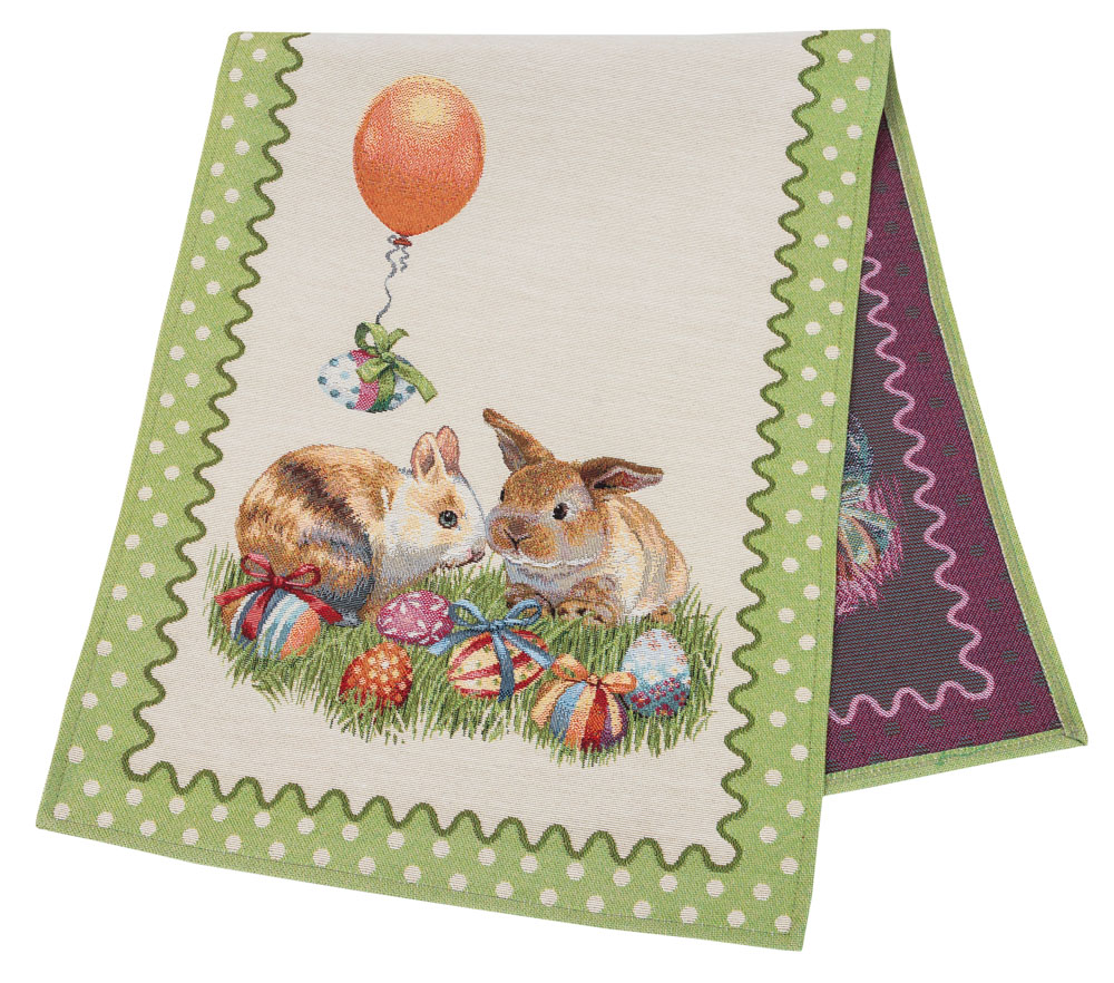 Доріжка гобеленова RUNNER865-45 Limaso, 45x140, 140, 45, Прямокутна, Великодній, Без люрексу, 75% поліестер, 22% бавовна, 3% акрил, Гобелен