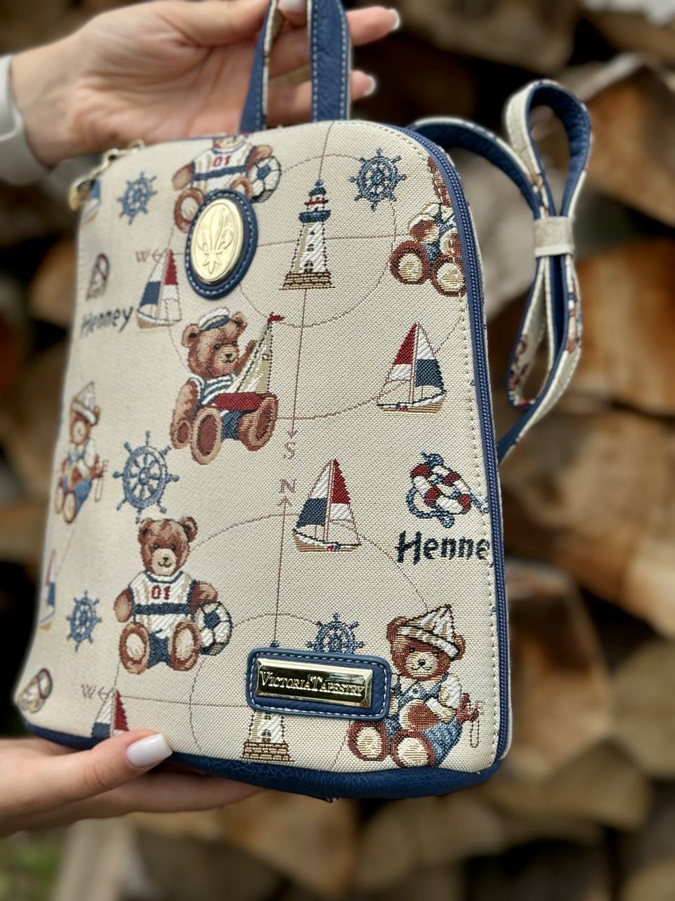 Сумка гобеленова SG03 Limaso, 24x29x10, Повсякденний, Без люрексу, 75% поліестер, 22% бавовна, 3% акрил, Гобелен - фото 5