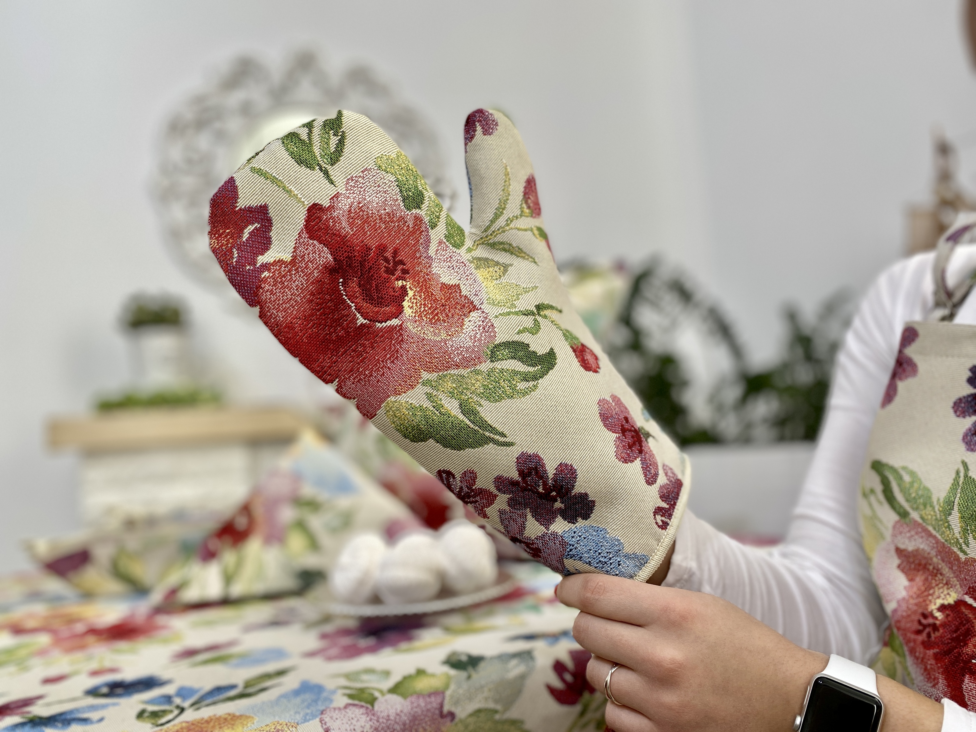 Рукавиця кухонна гобеленова EDEN403 Limaso, 17x30, Повсякденний, Без люрексу, 75% поліестер, 22% бавовна, 3% акрил, Гобелен - фото 7