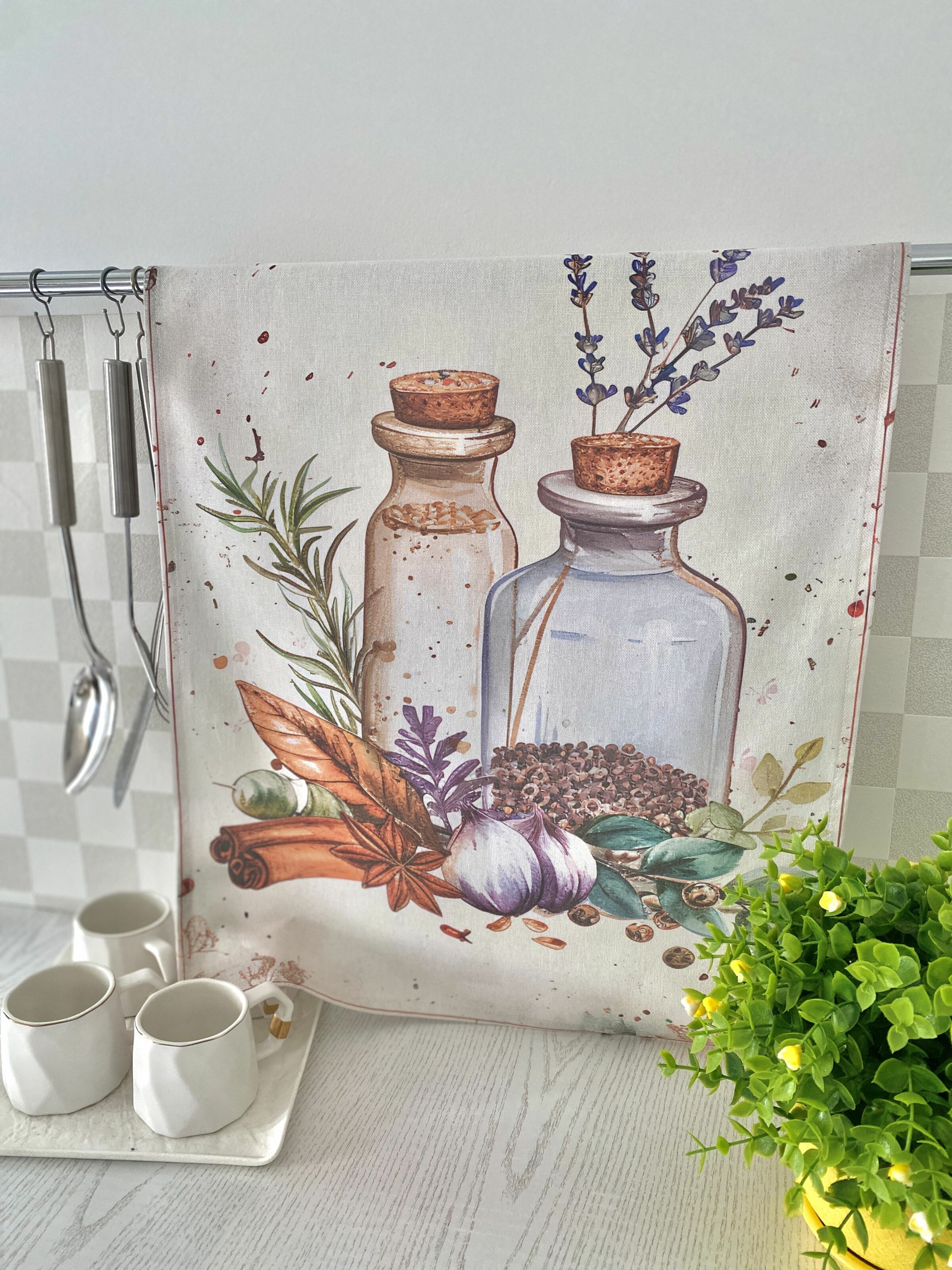 Набір з 2 шт. кухонних рушників "Kitchen Spices" SET TOWELS-06, 45x65, Прямокутна, Повсякденний, Принт, 100% бавовна, 2 шт. - фото 6
