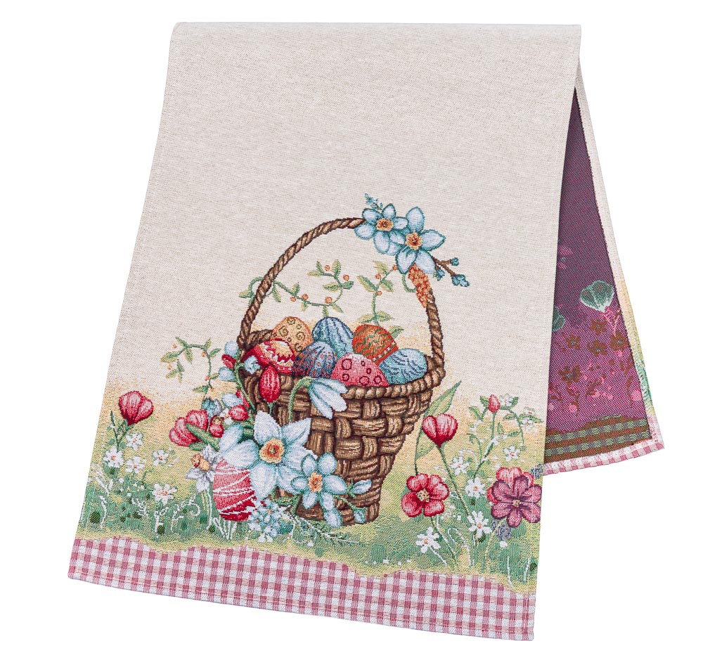 Доріжка гобеленова MAGIC EASTER Limaso, 37x100, 100, 37, Прямокутна, Великодній, Без люрексу, 75% поліестер, 22% бавовна, 3% акрил, Гобелен