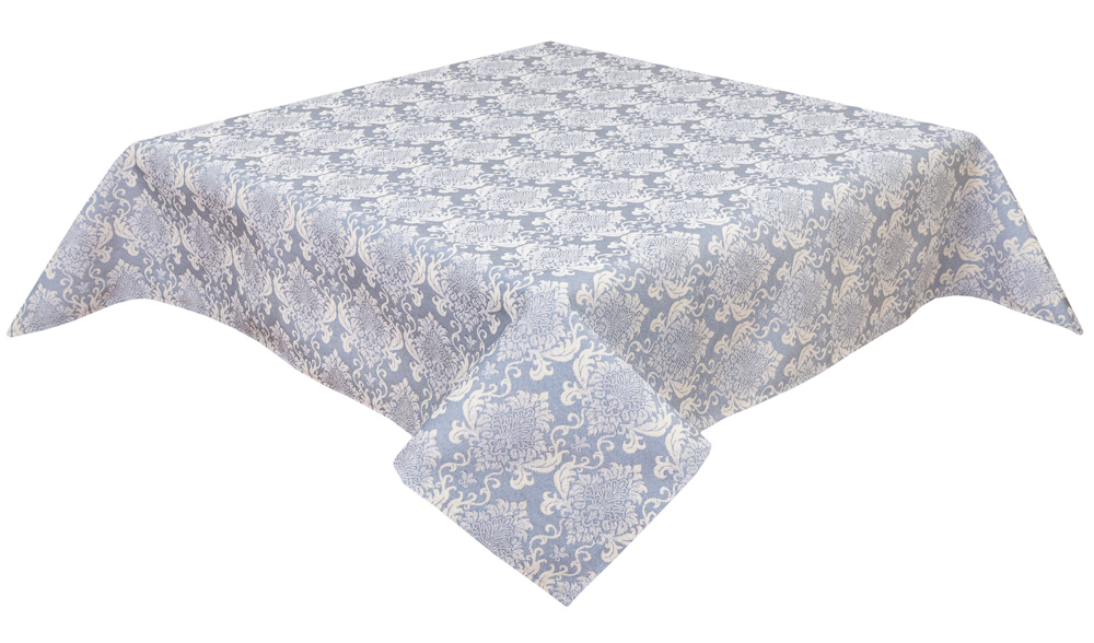 Скатертина гобеленова EDEN391GR Limaso, 137х300, Прямокутна, Повсякденний, Без люрексу, 75% поліестер, 22% бавовна, 3% акрил, Гобелен