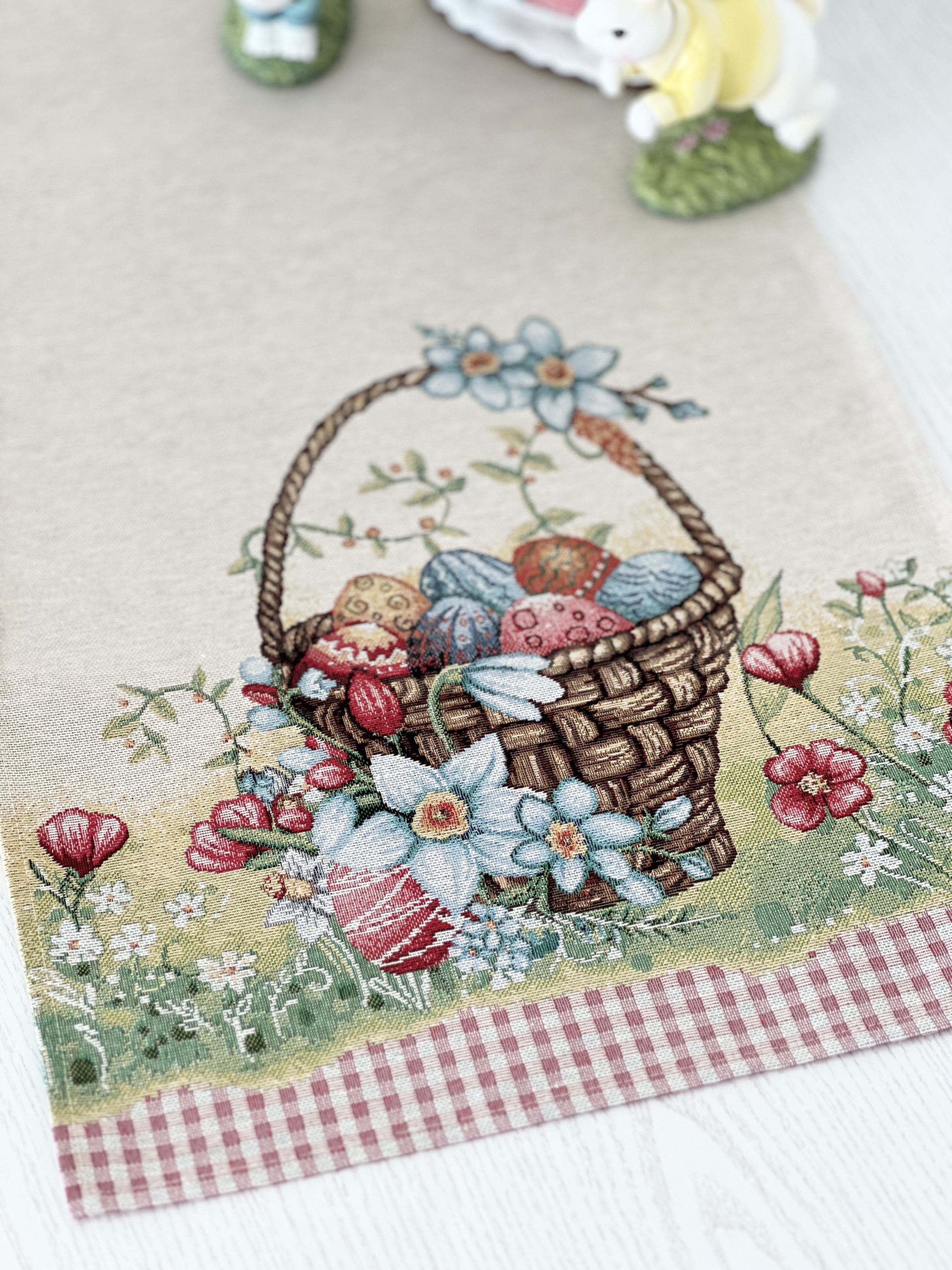 Доріжка гобеленова MAGIC EASTER Limaso, 37x100, 100, 37, Прямокутна, Великодній, Без люрексу, 75% поліестер, 22% бавовна, 3% акрил, Гобелен - фото 3