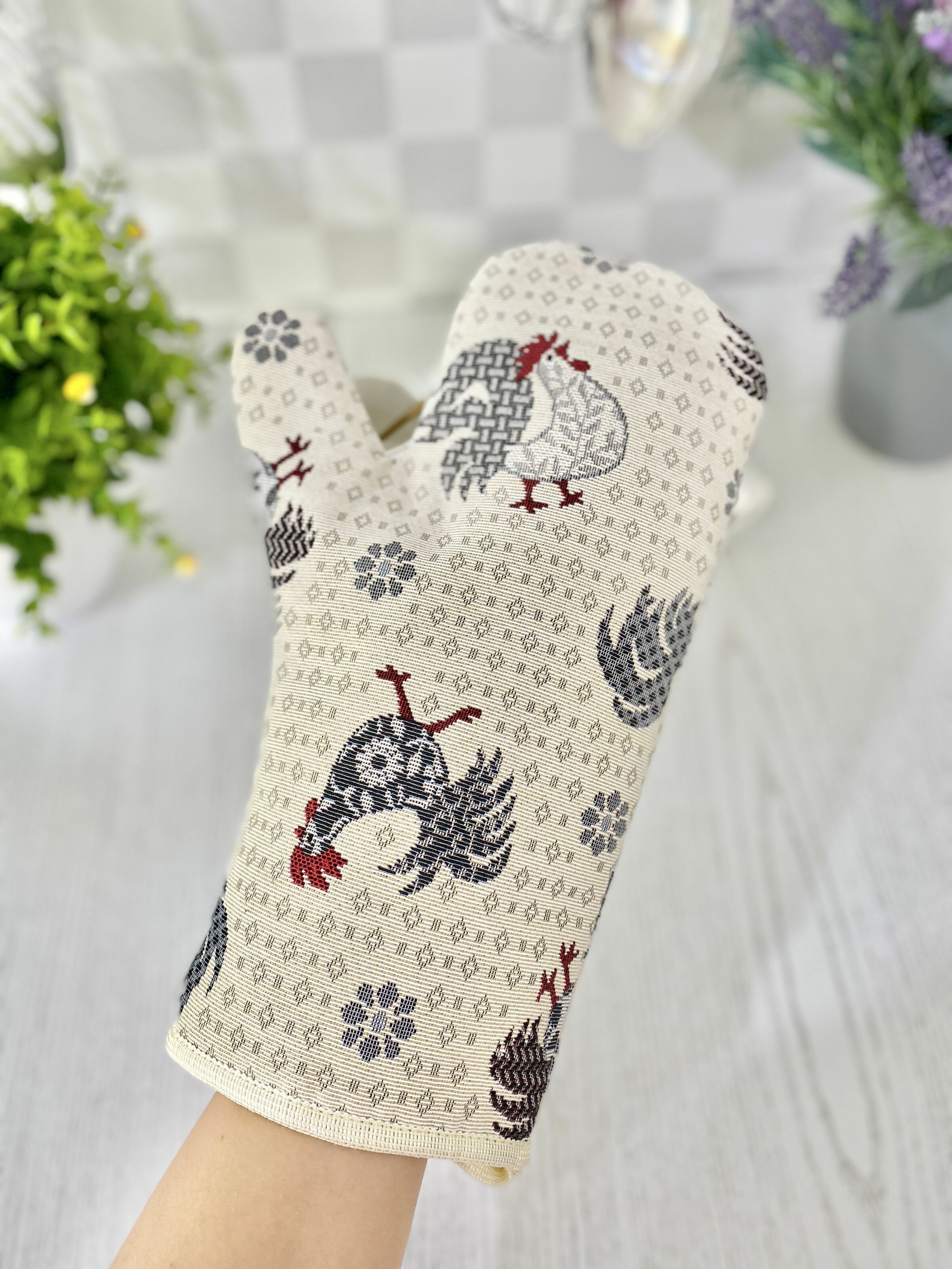 Рукавиця кухонна гобеленова EDEN465B Limaso, 17x30, Повсякденний, Без люрексу, 75% поліестер, 22% бавовна, 3% акрил, Гобелен - фото 3