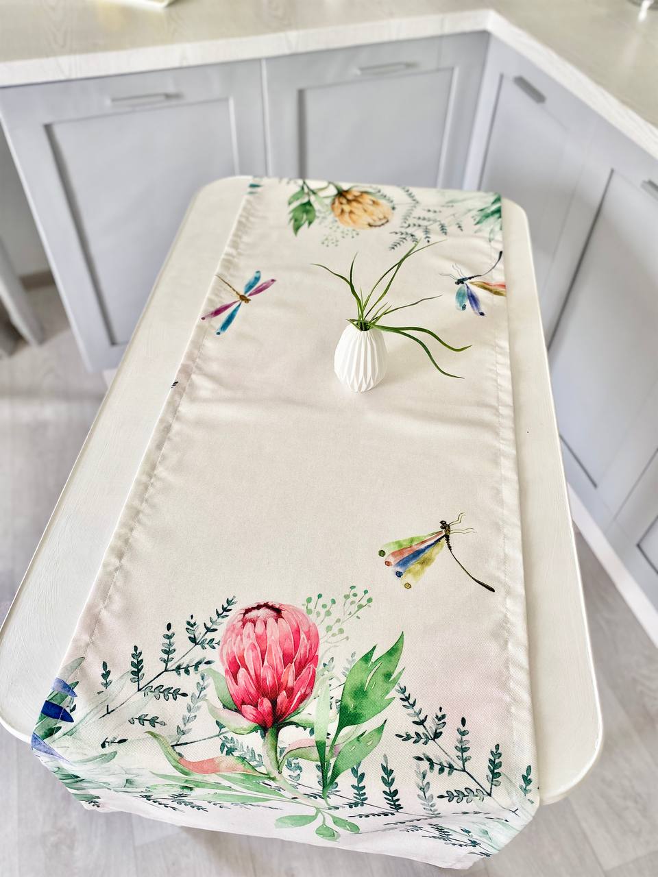 Доріжка з водовідштовхуючим покриттям MANTEL PROTEA, 40x100, Прямокутна, Квітковий, З водовідштовхуючим покриттям, 75% бавовна, 25% поліестер, Водовідштовхуючий - фото 3