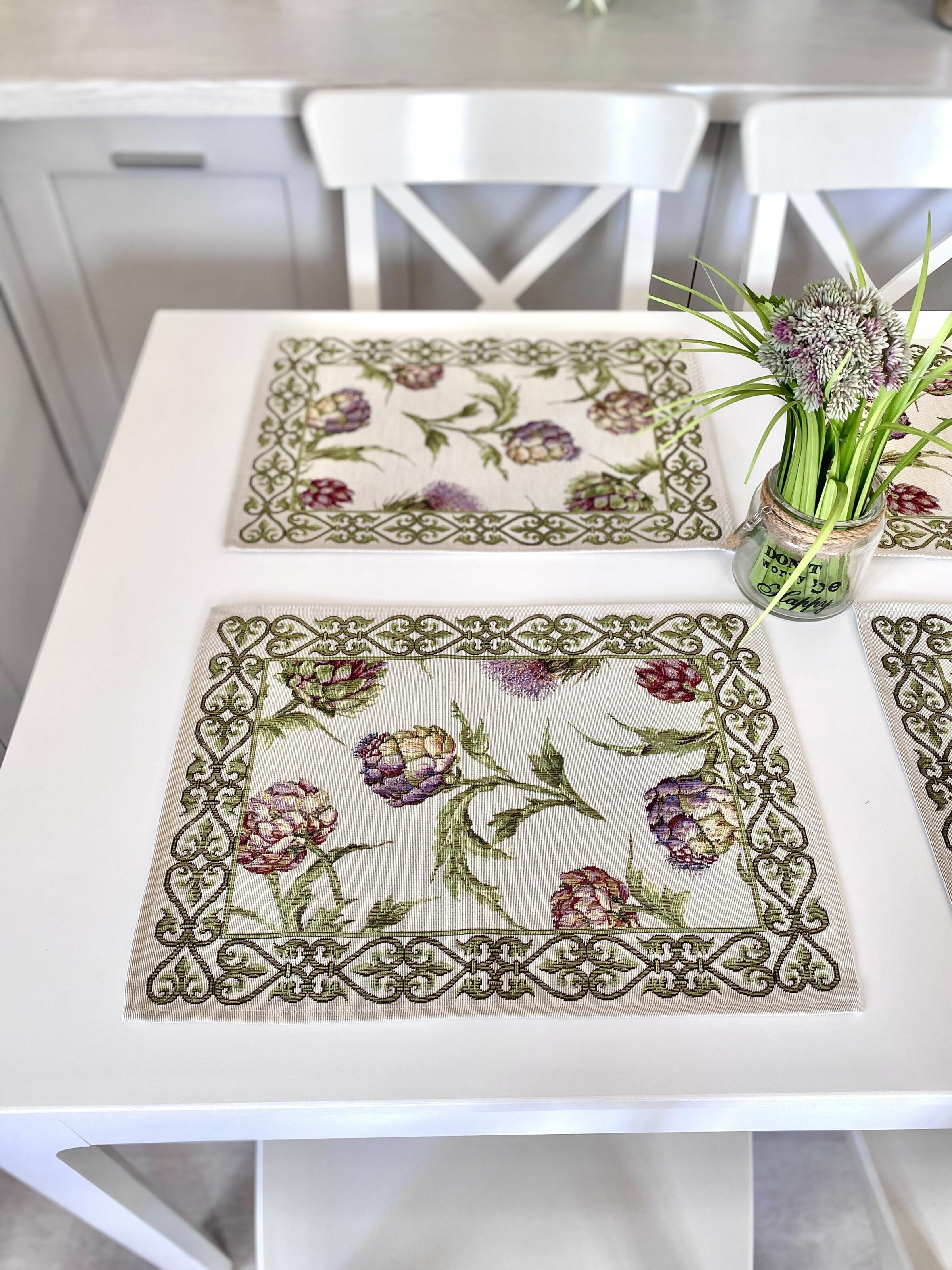 Серветка гобеленова ARTICHOKE Limaso, 33x45, Прямокутна, Квітковий, Без люрексу, 60% поліестер, 24% бавовна, 16% акрил, Гобелен - фото 5