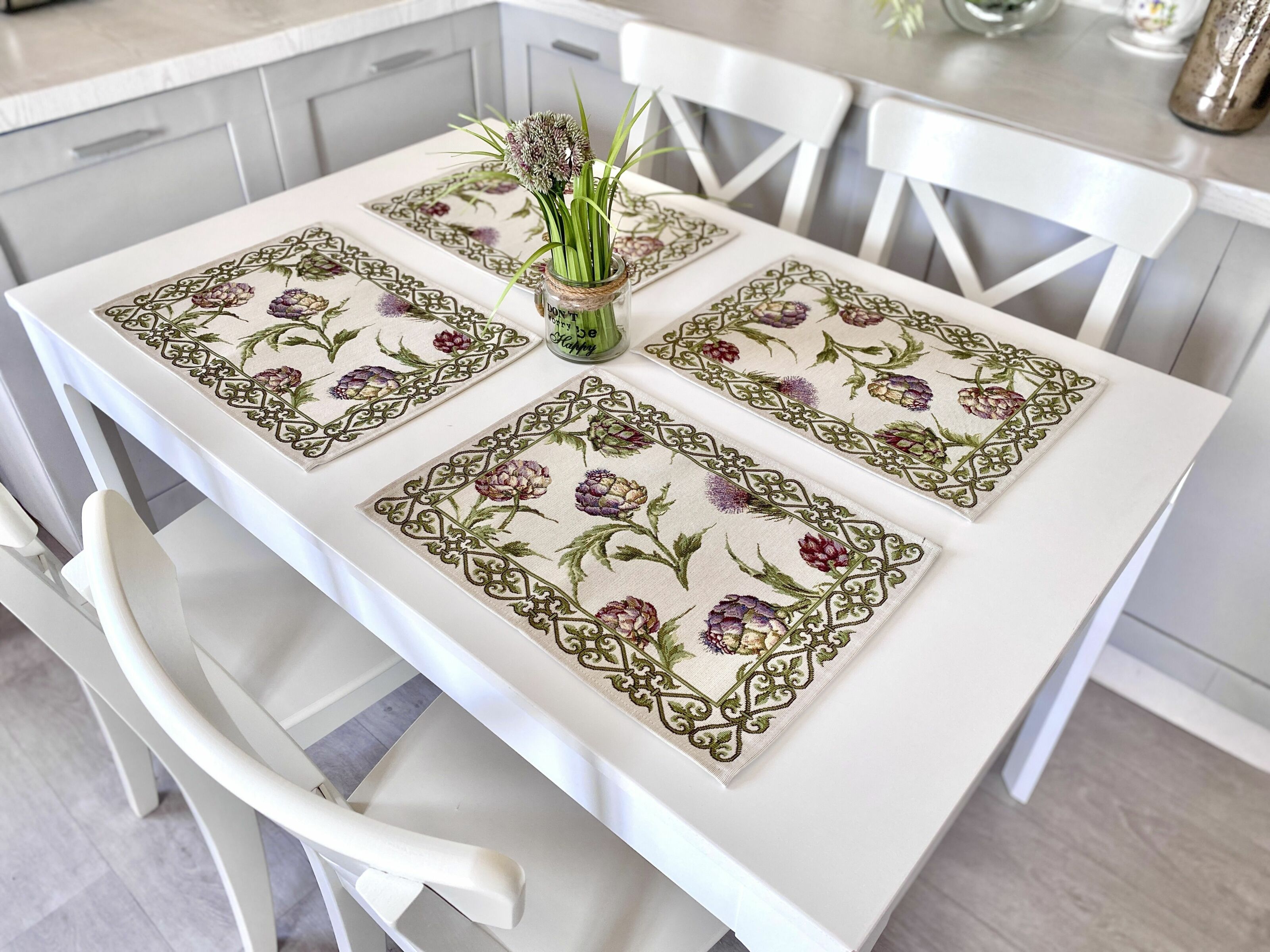 Серветка гобеленова ARTICHOKE Limaso, 33x45, Прямокутна, Квітковий, Без люрексу, 60% поліестер, 24% бавовна, 16% акрил, Гобелен - фото 6