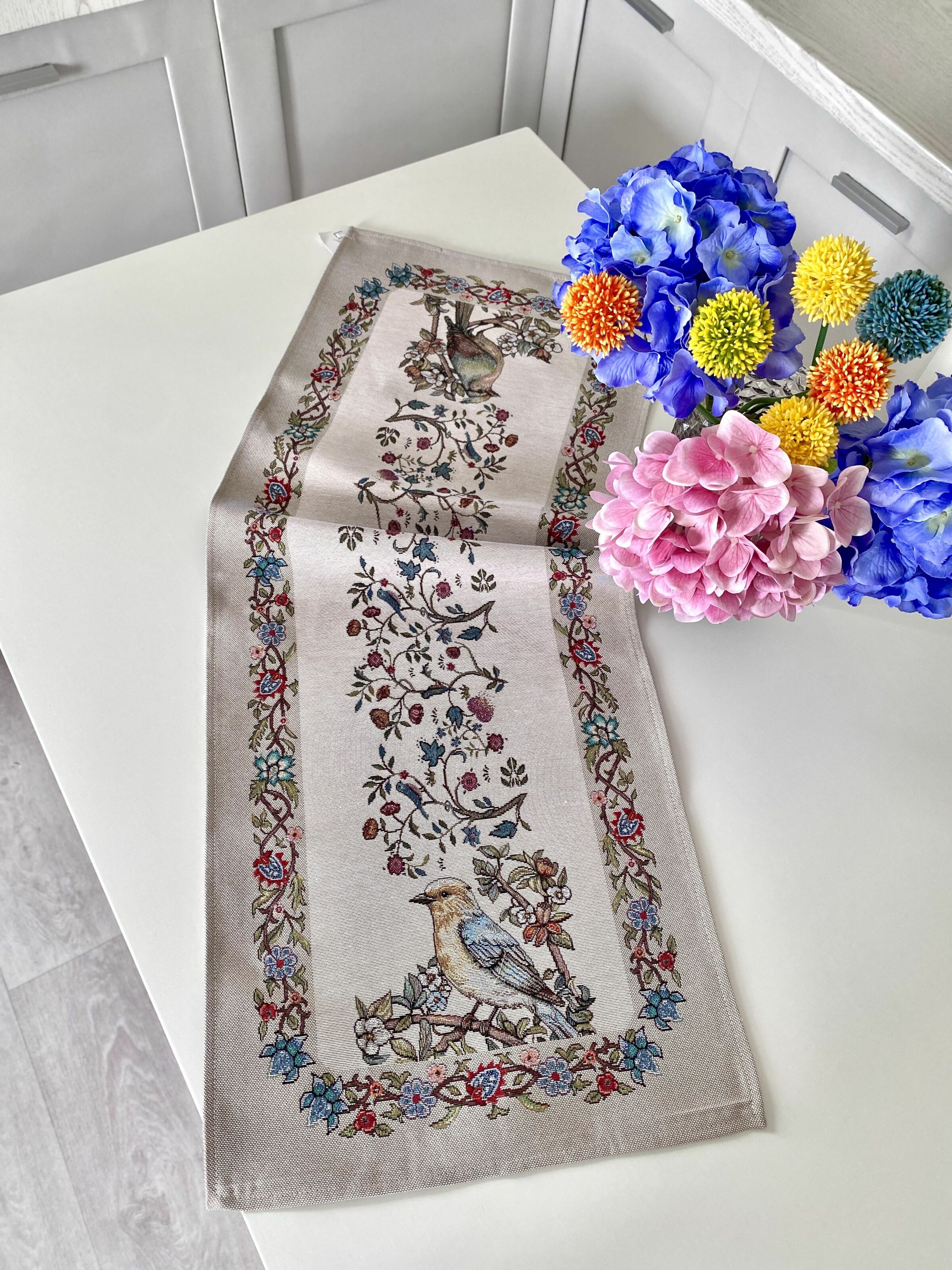 Доріжка гобеленова RUNNER1367 Limaso, 45x140, 140, 45, Прямокутна, Класичний, Без люрексу, 75% поліестер, 22% бавовна, 3% акрил, Гобелен - фото 3