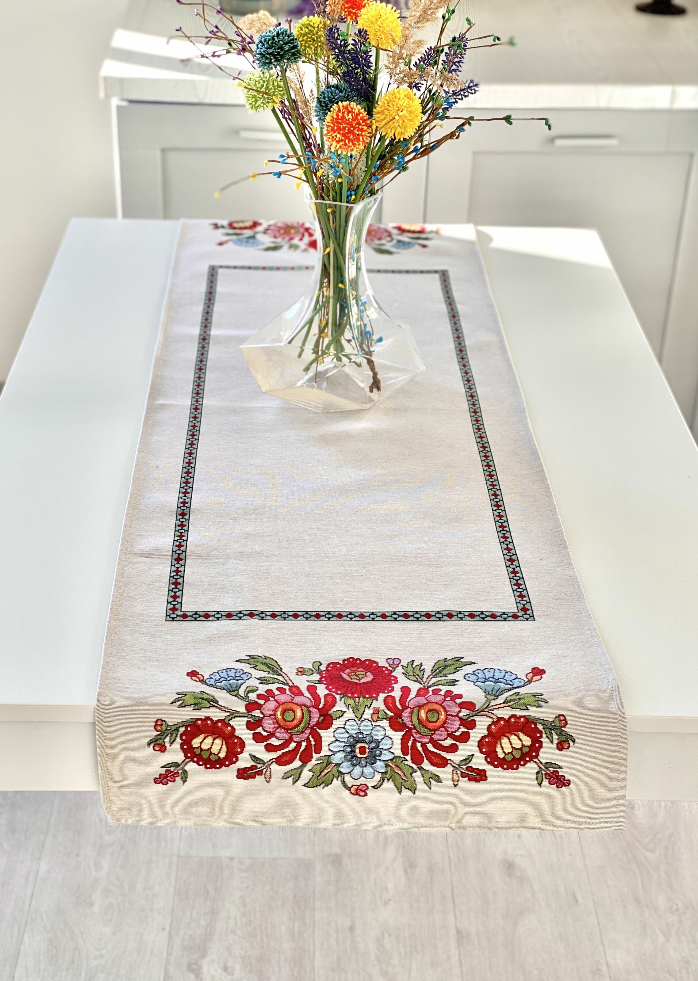 Доріжка гобеленова RUNNER1010 Limaso, 45x140, 140, 45, Прямокутна, Український, Без люрексу, 75% поліестер, 22% бавовна, 3% акрил, Гобелен - фото 4