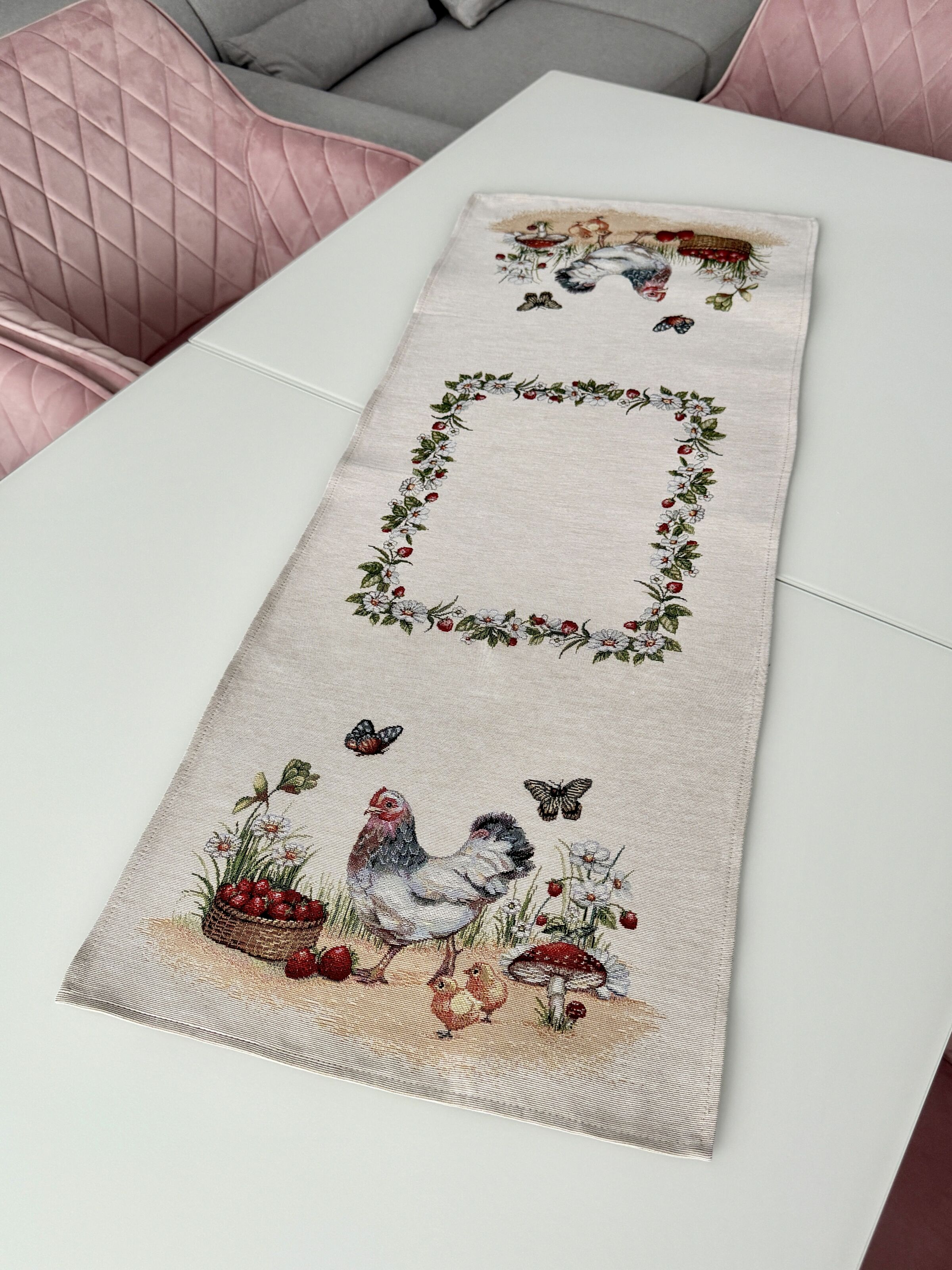 Доріжка гобеленова RUNNER1287NA Limaso, 45x140, 140, 45, Прямокутна, Осінній, Без люрексу, 75% поліестер, 22% бавовна, 3% акрил, Гобелен - фото 3