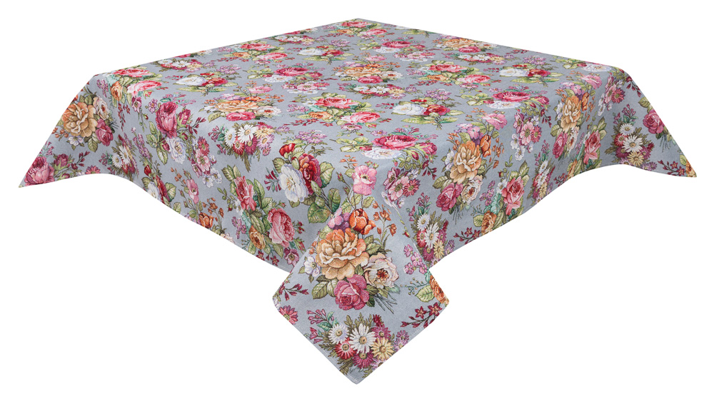 Скатертина гобеленова EDEN1175GR Limaso, 120x160, Прямокутна, Повсякденний, Без люрексу, 75% поліестер, 22% бавовна, 3% акрил, Гобелен