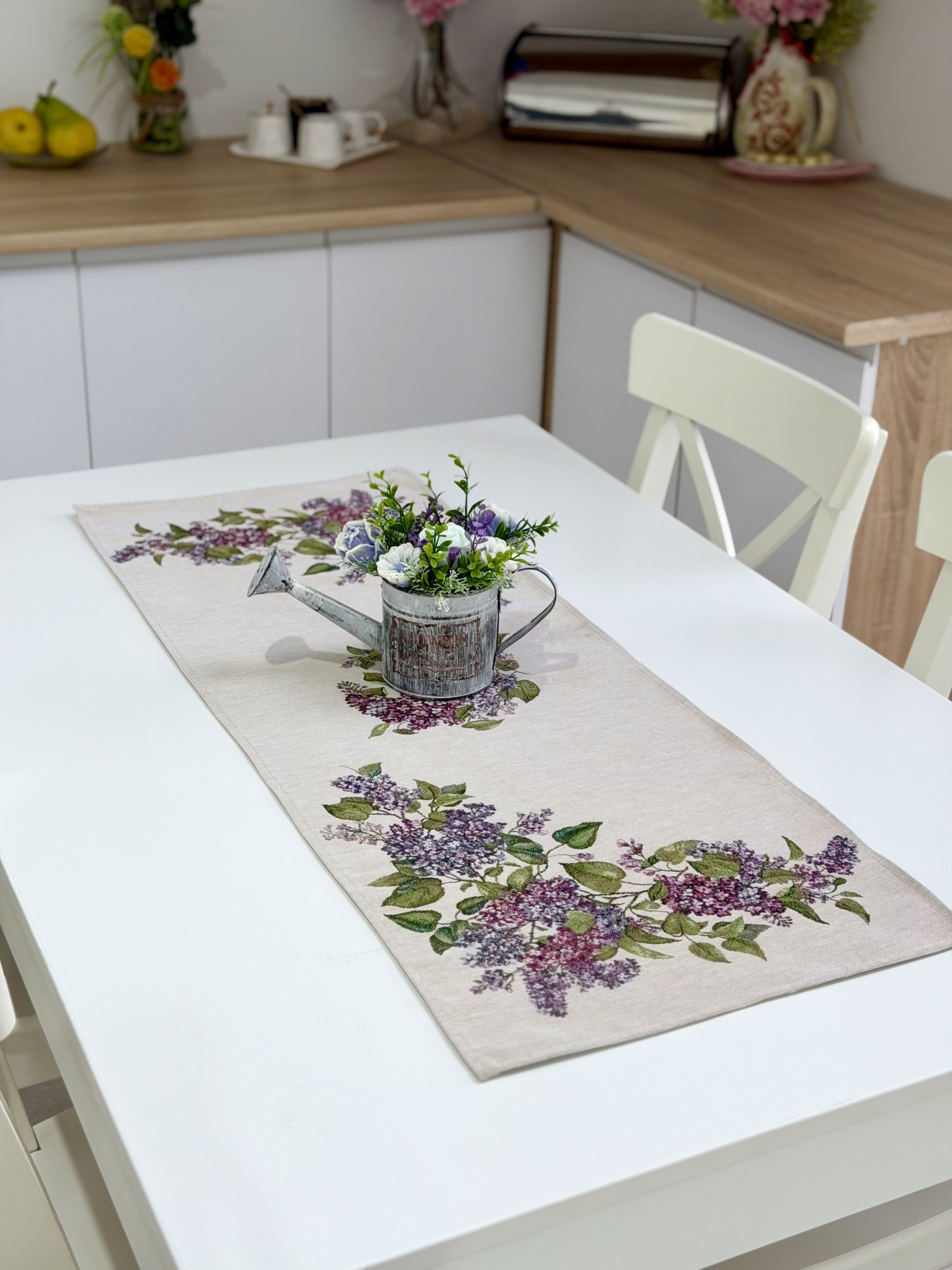 Доріжка гобеленова RUNNER1424NA, 45x180, 180, 45, Прямокутна, Квітковий, Без люрексу, 75% поліестер, 22% бавовна, 3% акрил, Гобелен - фото 3