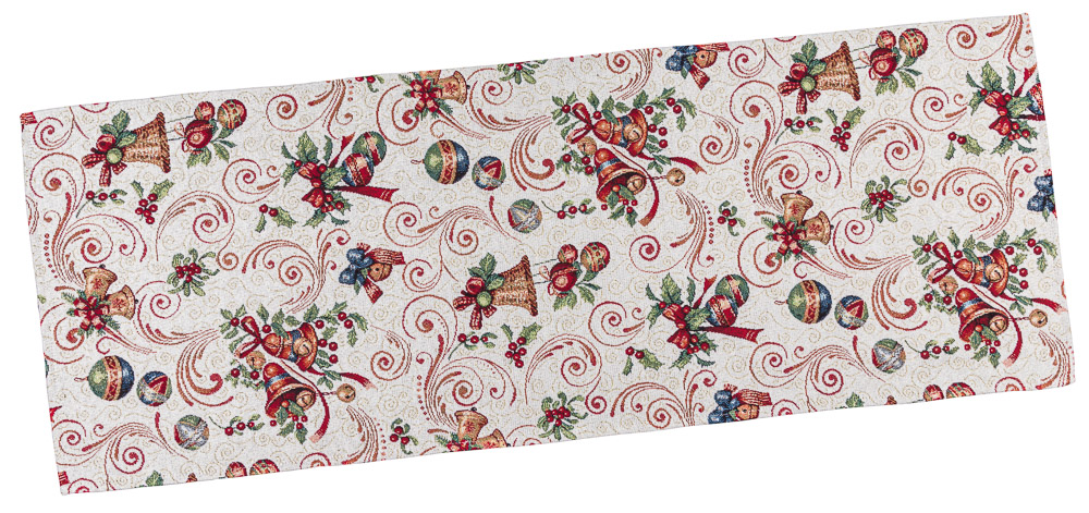 Доріжка гобеленова MIRRA Limaso, 45x140, 140, 45, Прямокутна, Новорічний, Золотий люрекс, 75% поліестер, 22% бавовна, 3% акрил, Гобелен - фото 2