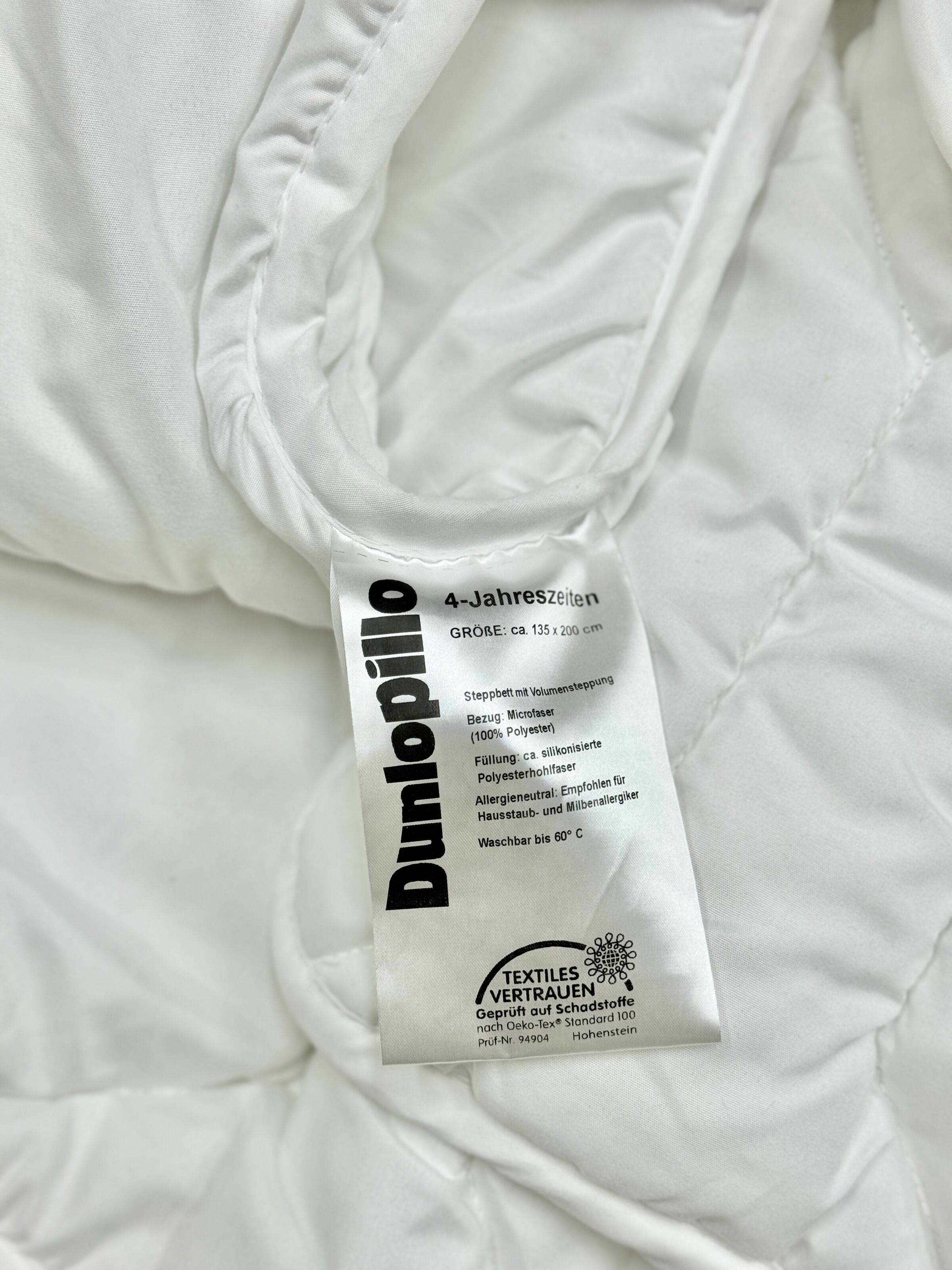 Ковдра Dunlopillo 42296001 (135х200), 135x200, Прямокутна, Всесезонний, 100% поліестер, силіконізоване порожнисте волокно - фото 4