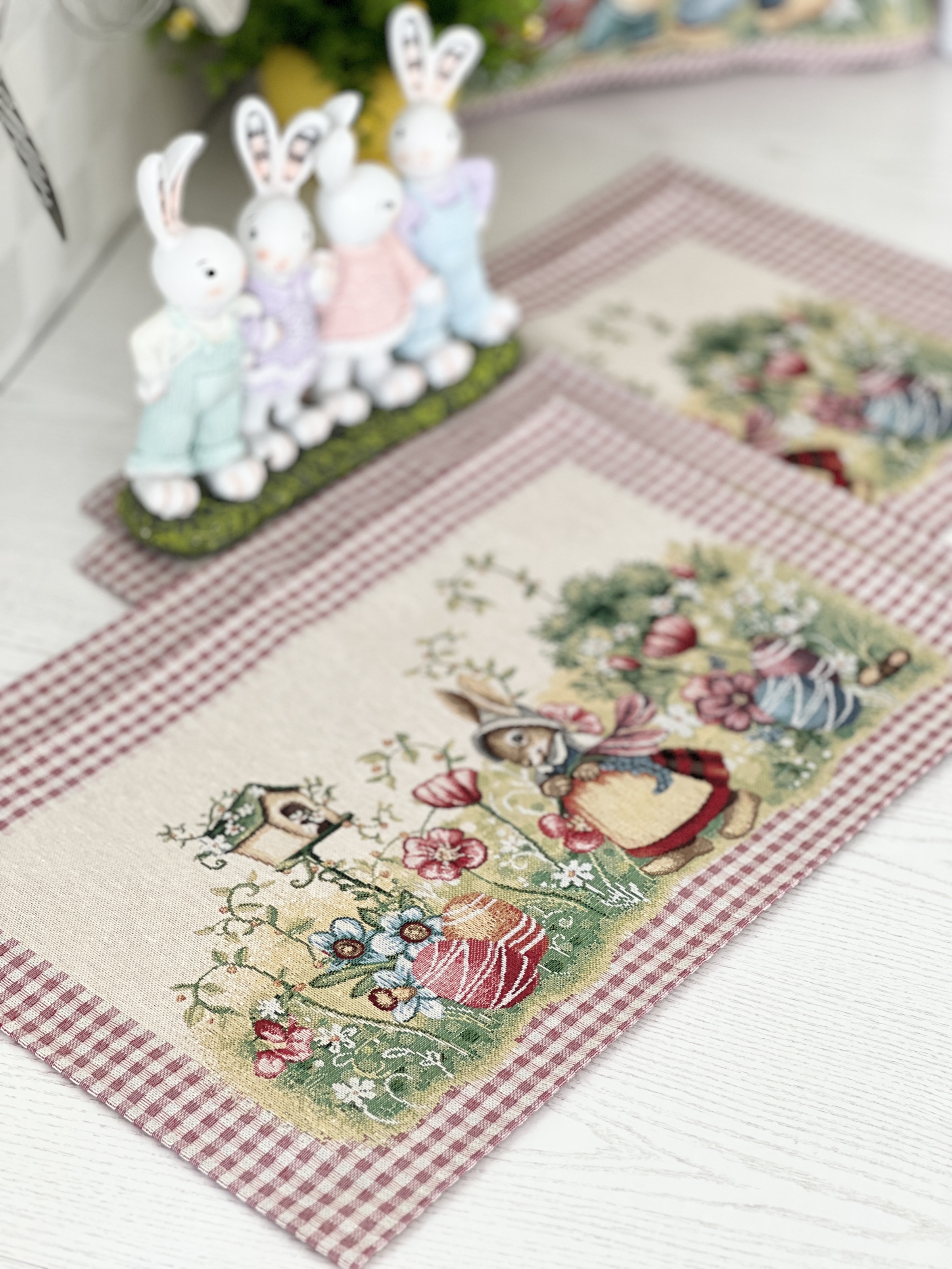 Серветка гобеленова MAGIC EASTER Limaso, 33x53, Прямокутна, Великодній, Без люрексу, 75% поліестер, 22% бавовна, 3% акрил, Гобелен - фото 5