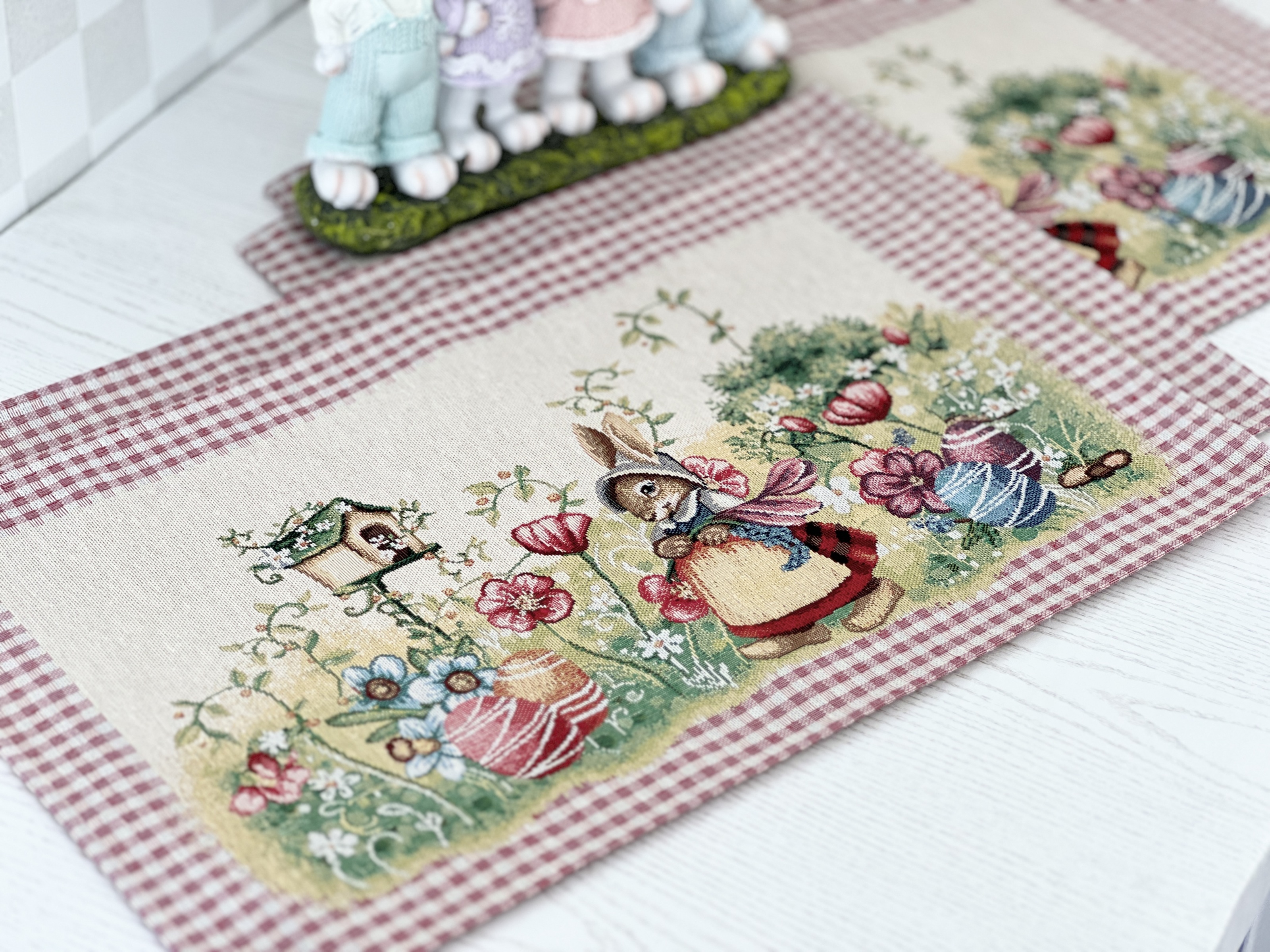 Серветка гобеленова MAGIC EASTER Limaso, 33x53, Прямокутна, Великодній, Без люрексу, 75% поліестер, 22% бавовна, 3% акрил, Гобелен - фото 2