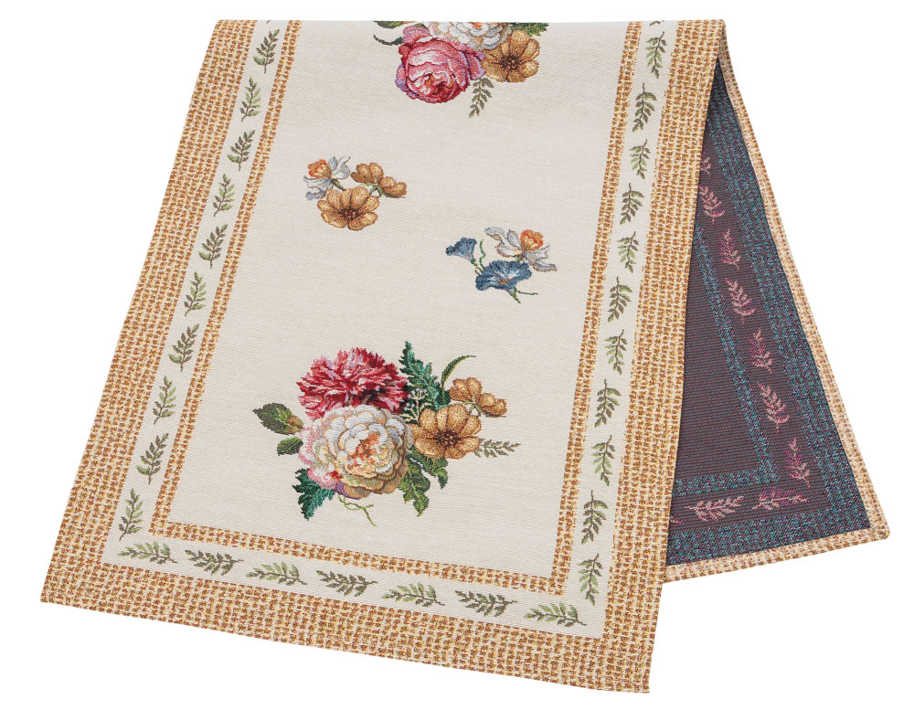 Доріжка гобеленова RUNNER707 Limaso, 45x140, 140, 45, Прямокутна, Квітковий, Без люрексу, 75% поліестер, 22% бавовна, 3% акрил, Гобелен