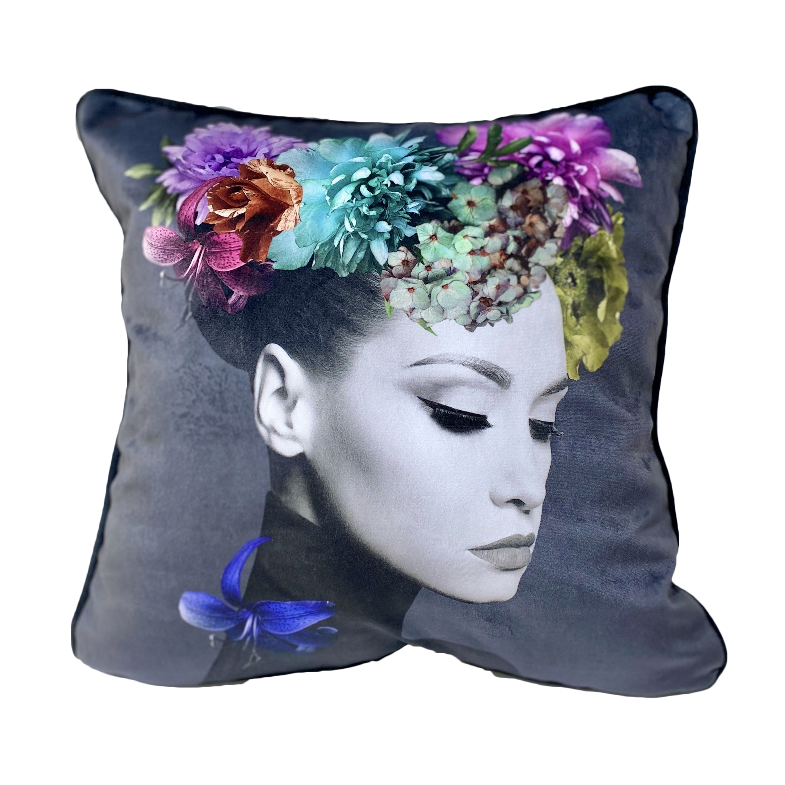 Наволочка плюшева двостороння PRETTY GIRL, 43x43, Квадратна, З людьми, Принт, 100% поліестер, Двосторонній, Оксамит - фото 2