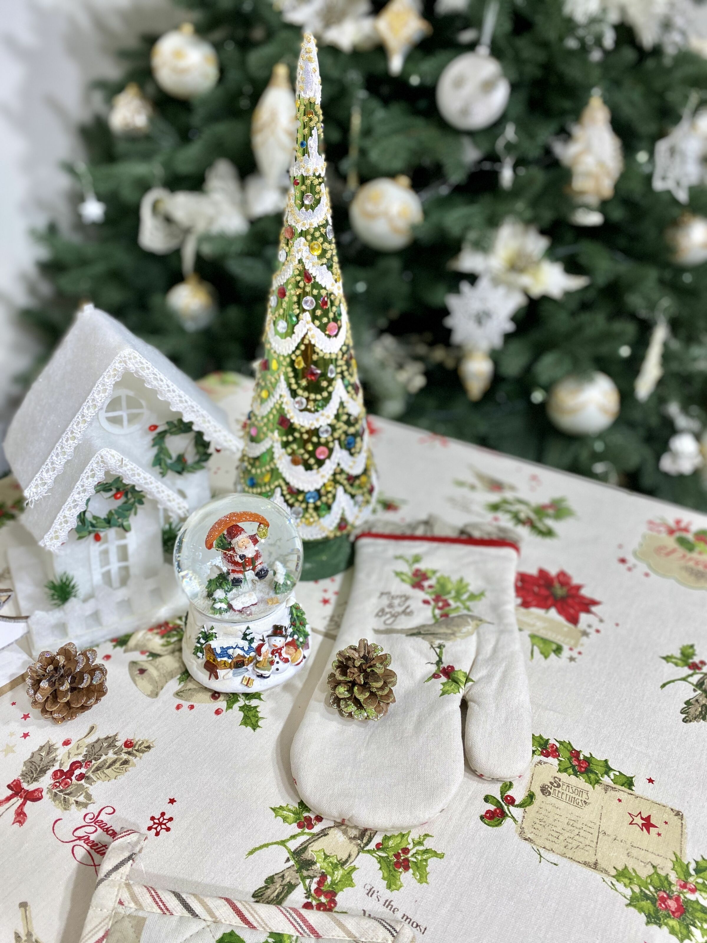 Скатертина "Holiday Wishes", 150x250, Прямокутна, Новорічний, Принт, 100% бавовна - фото 10