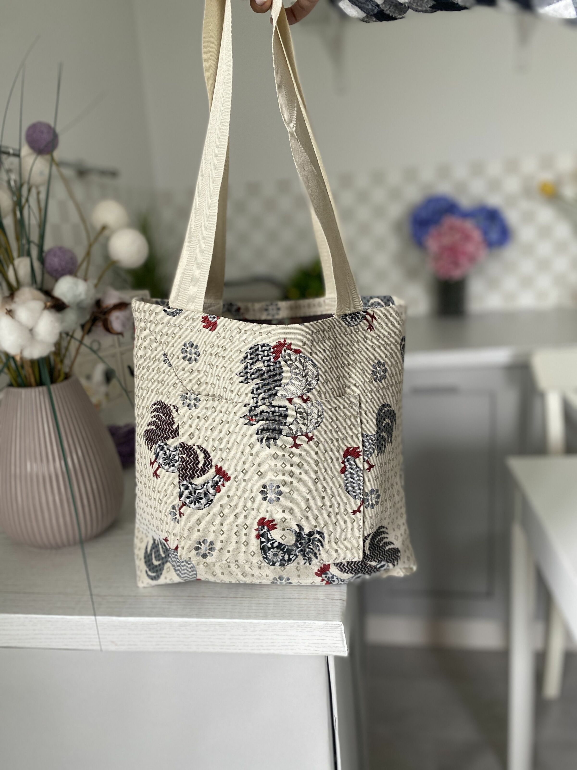 Сумка гобеленова EDEN465B-SM36 Limaso, 36x36, Квадратна, Повсякденний, Без люрексу, 75% поліестер, 22% бавовна, 3% акрил, Гобелен - фото 4