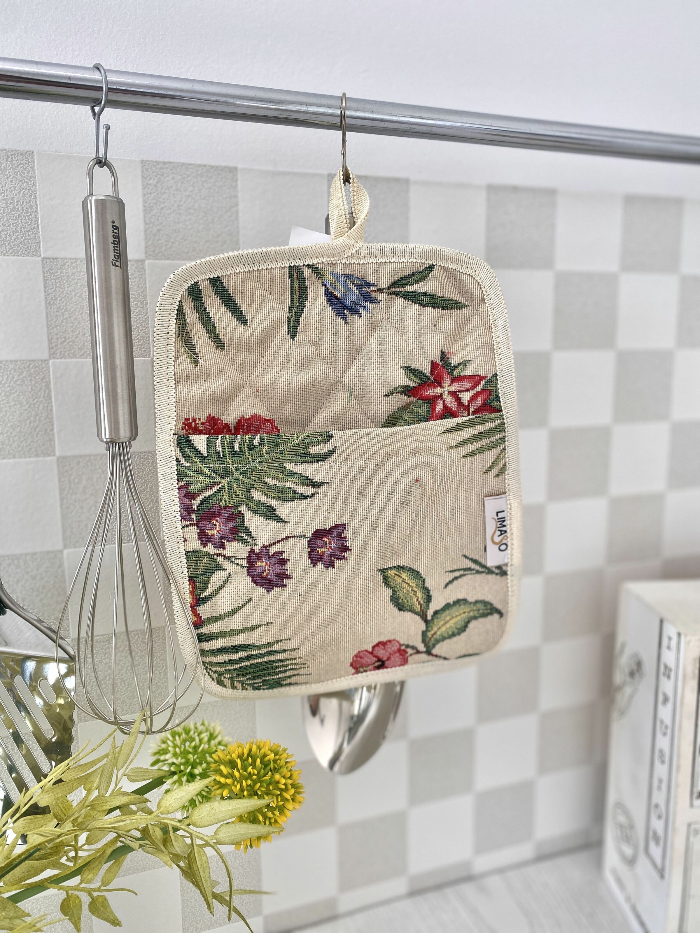 Прихватка кухонна гобеленова MARTE048-PK17 Limaso, 17x25, Прямокутна, Повсякденний, Без люрексу, 75% поліестер, 22% бавовна, 3% акрил, Гобелен - фото 2