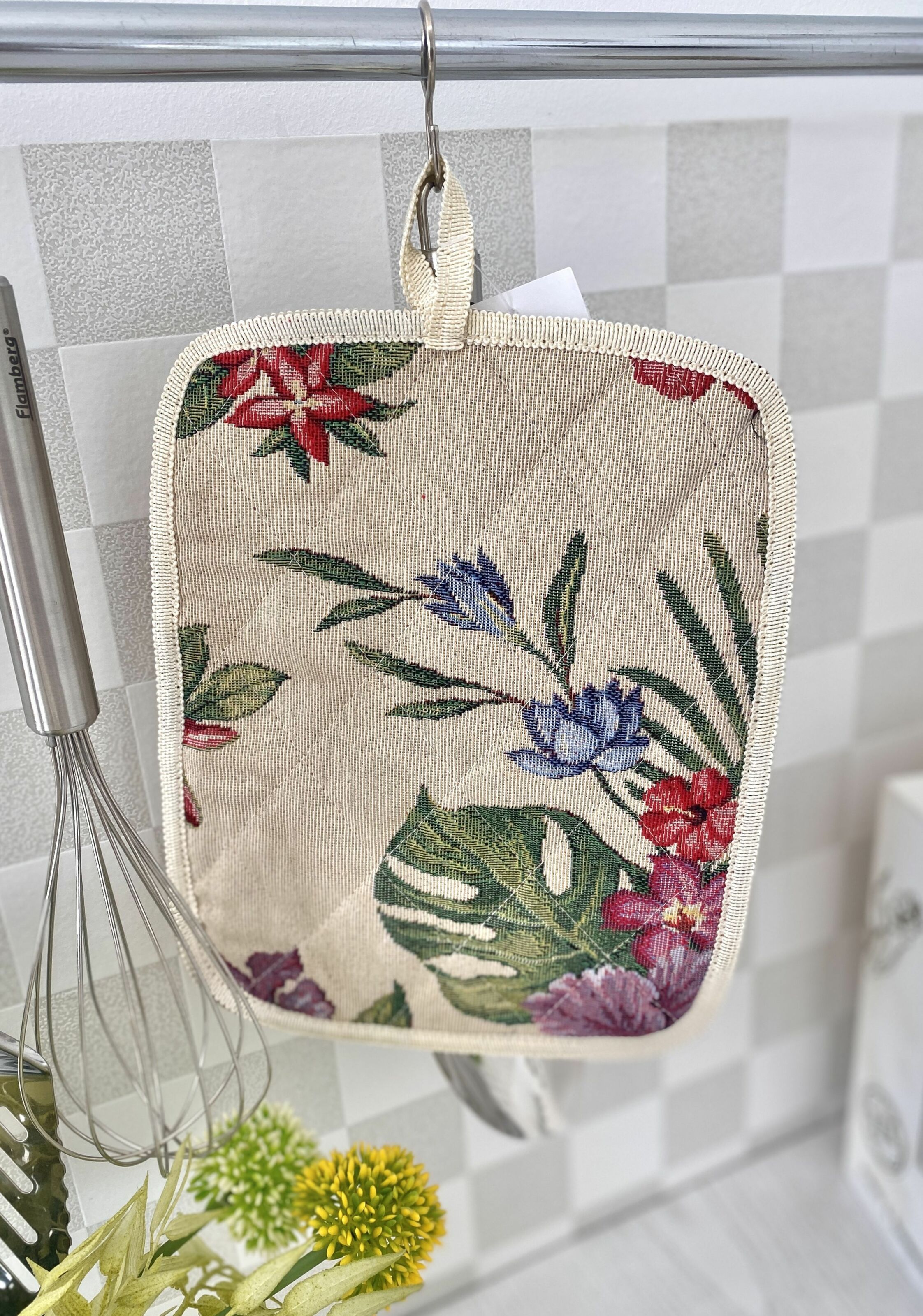 Прихватка кухонна гобеленова MARTE048-PK17 Limaso, 17x25, Прямокутна, Повсякденний, Без люрексу, 75% поліестер, 22% бавовна, 3% акрил, Гобелен - фото 4