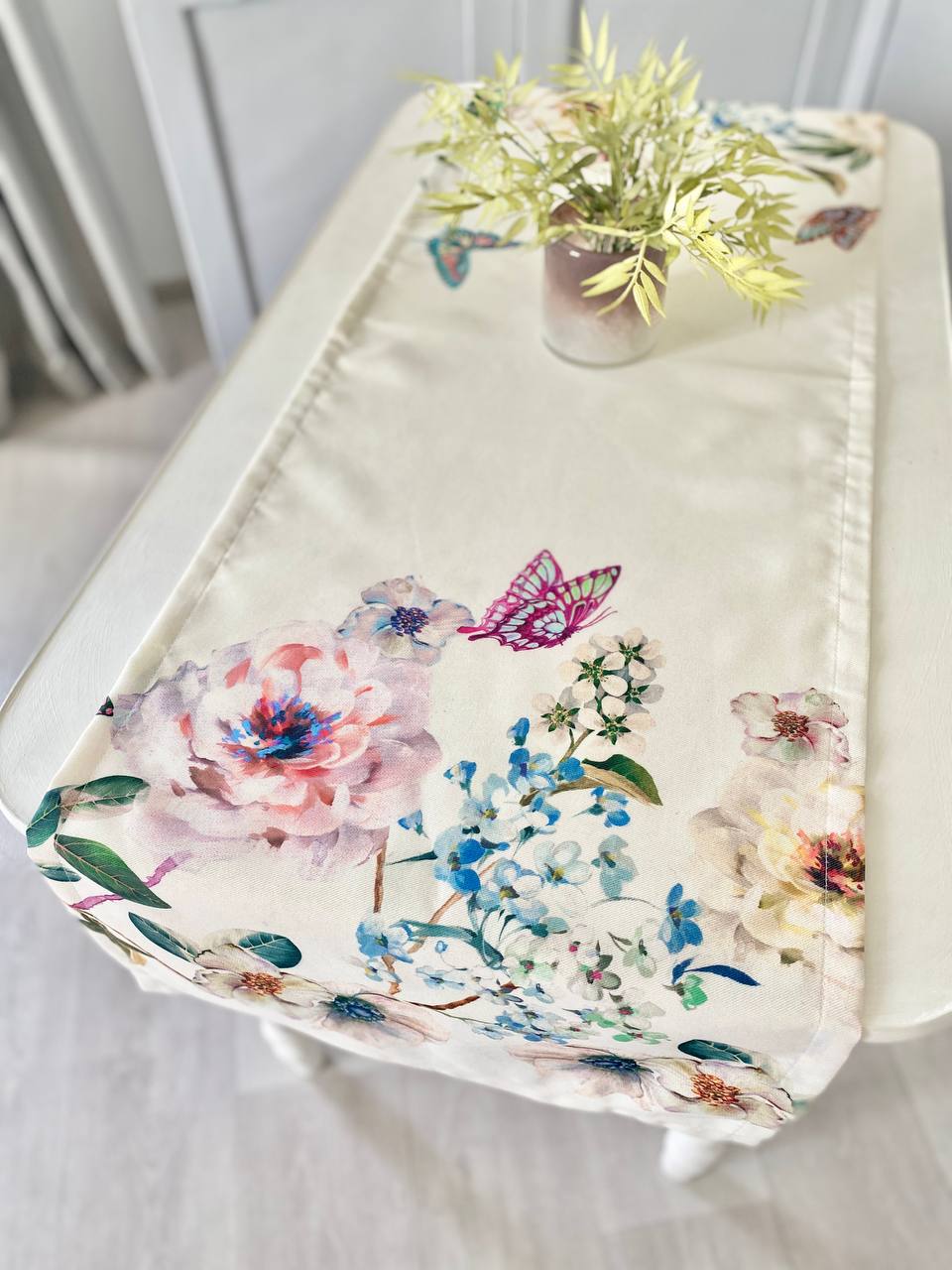 Доріжка з водовідштовхуючим покриттям MANTEL NAPOLES, 45x145, Прямокутна, Квітковий, З водовідштовхуючим покриттям, 75% бавовна, 25% поліестер, Водовідштовхуючий - фото 4