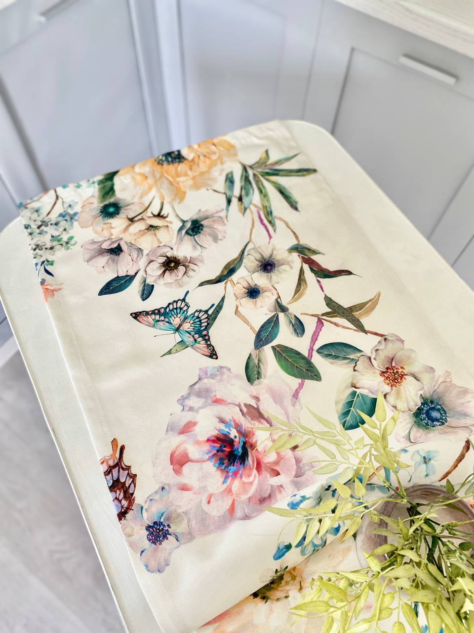 Доріжка з водовідштовхуючим покриттям MANTEL NAPOLES, 45x145, Прямокутна, Квітковий, З водовідштовхуючим покриттям, 75% бавовна, 25% поліестер, Водовідштовхуючий - фото 9