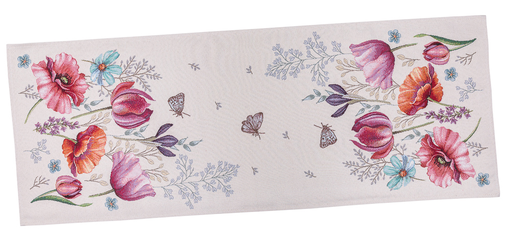 Доріжка гобеленова RUNNER1002 Limaso, 45x140, 140, 45, Прямокутна, Квітковий, Без люрексу, 75% поліестер, 22% бавовна, 3% акрил, Гобелен - фото 2