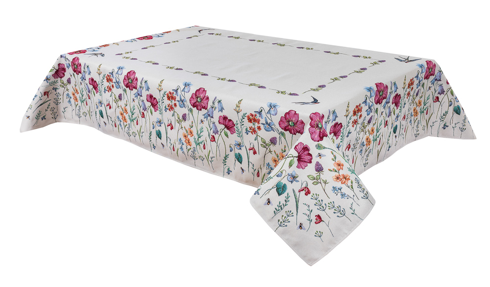 Скатертина гобеленова RUNNER862 Limaso, 160x250, Прямокутна, Повсякденний, Без люрексу, 75% поліестер, 22% бавовна, 3% акрил, Гобелен