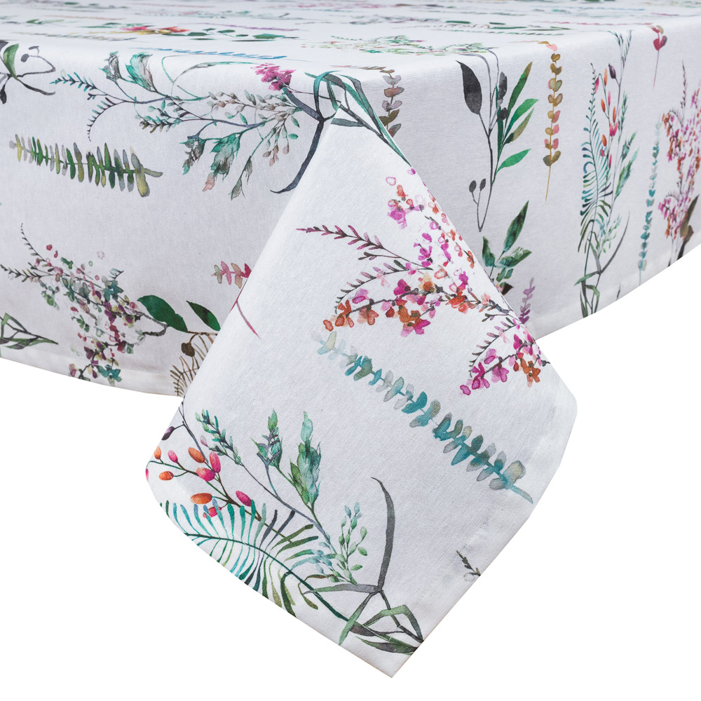 Скатертина з водовідштовхуючим покриттям MANTEL470, 130x130, Прямокутна, Квітковий, З водовідштовхуючим покриттям, 75% бавовна, 25% поліестер, Водовідштовхуючий - фото 2
