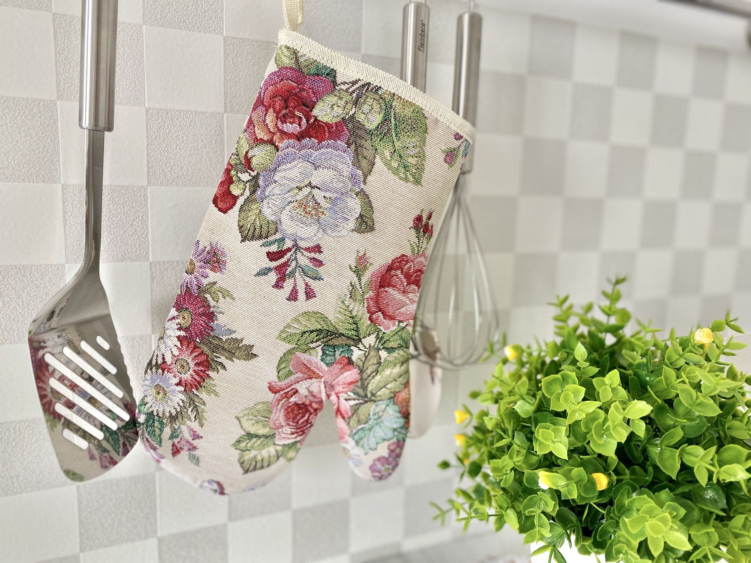 Рукавиця кухонна гобеленова EDEN1175 Limaso, 17x30, Повсякденний, Без люрексу, 75% поліестер, 22% бавовна, 3% акрил, Гобелен - фото 5
