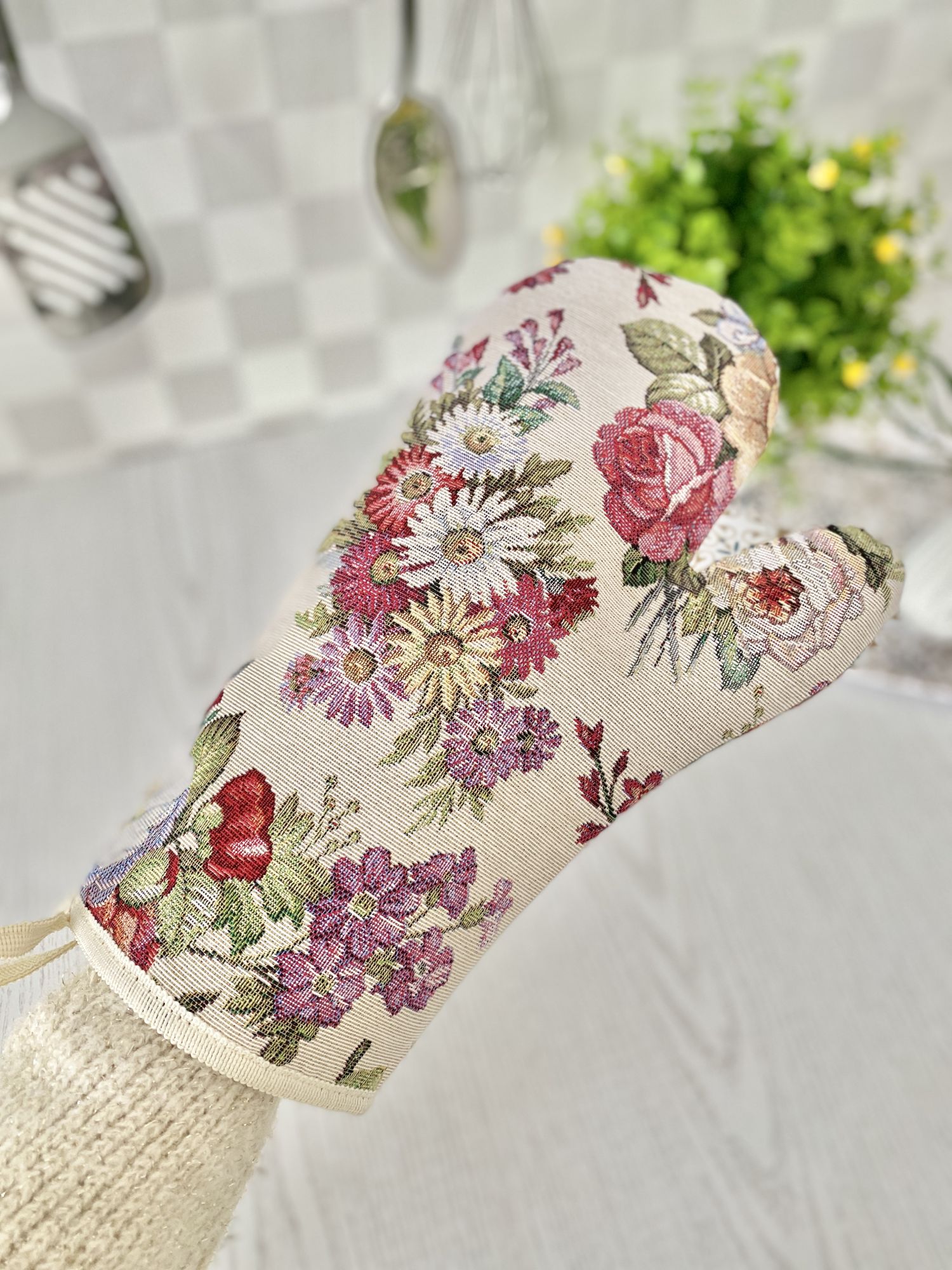 Рукавиця кухонна гобеленова EDEN1175 Limaso, 17x30, Повсякденний, Без люрексу, 75% поліестер, 22% бавовна, 3% акрил, Гобелен - фото 3