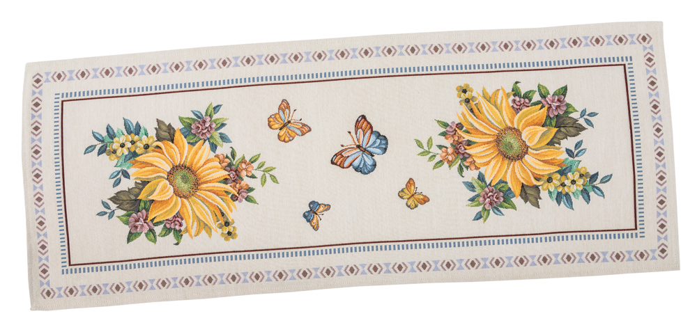 Доріжка гобеленова LIMA013 Limaso, 45x140, 140, 45, Прямокутна, Лимони, Без люрексу, 75% поліестер, 22% бавовна, 3% акрил, Гобелен - фото 2