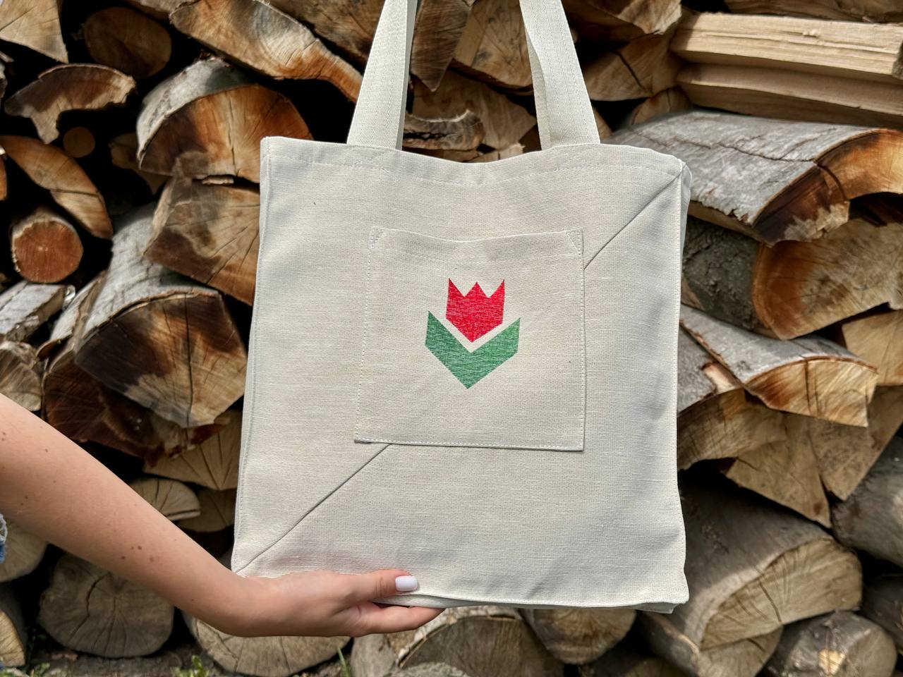 Сумка гобеленова TULIP-SM35 (34x35) Limaso, 34x35, Прямокутна, Квітковий, Без люрексу, 75% поліестер, 22% бавовна, 3% акрил, Гобелен - фото 5
