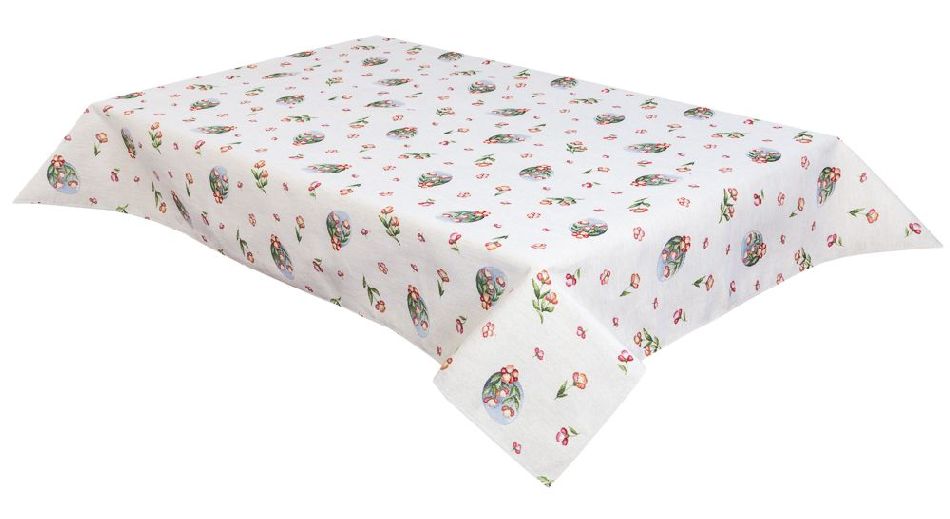 Скатертина гобеленова EDEN655 Limaso, 120x160, Прямокутна, Великодній, Без люрексу, 75% поліестер, 22% бавовна, 3% акрил, Гобелен