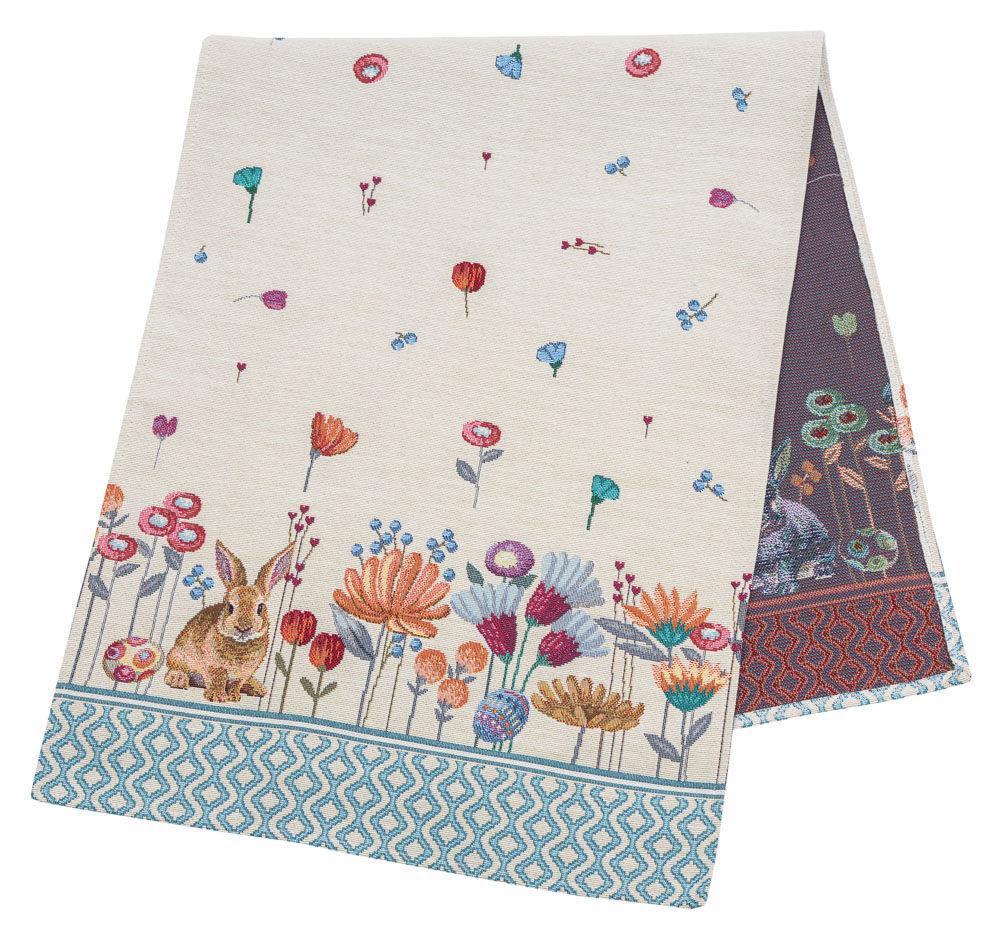 Доріжка гобеленова RUNNER651 Limaso, 45x140, 140, 45, Прямокутна, Великодній, Без люрексу, 75% поліестер, 22% бавовна, 3% акрил, Гобелен