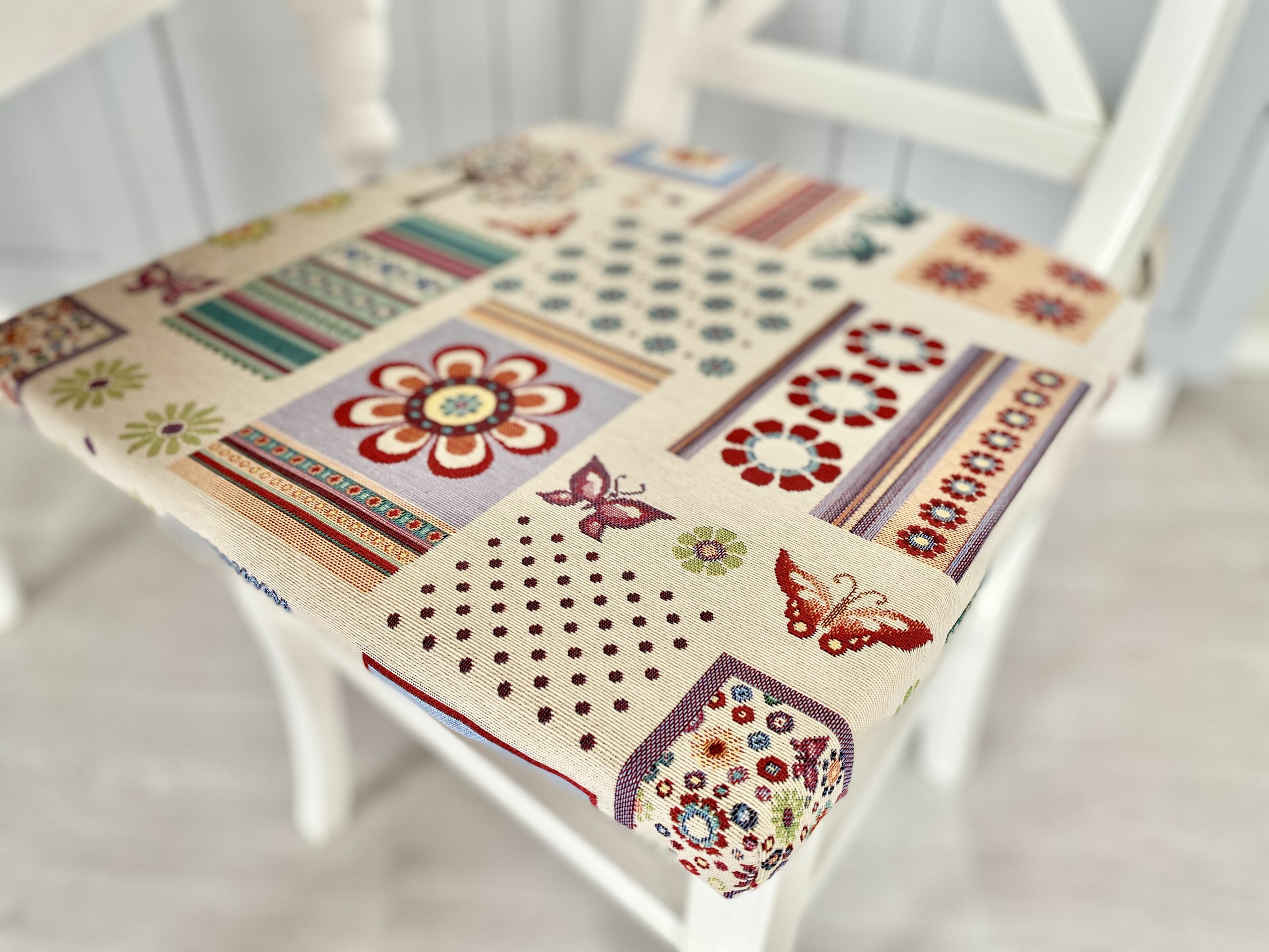 Подушка на стілець гобеленова PS0065 Limaso, 40x40, Квадратна, Повсякденний, Без люрексу, 75% поліестер, 22% бавовна, 3% акрил, Гобелен - фото 5