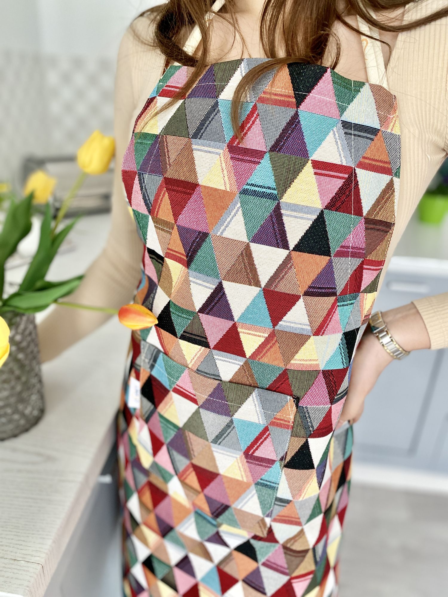 Фартух гобеленовий GEO117 Limaso, 60x85, Повсякденний, Без люрексу, 75% поліестер, 22% бавовна, 3% акрил, Гобелен - фото 6