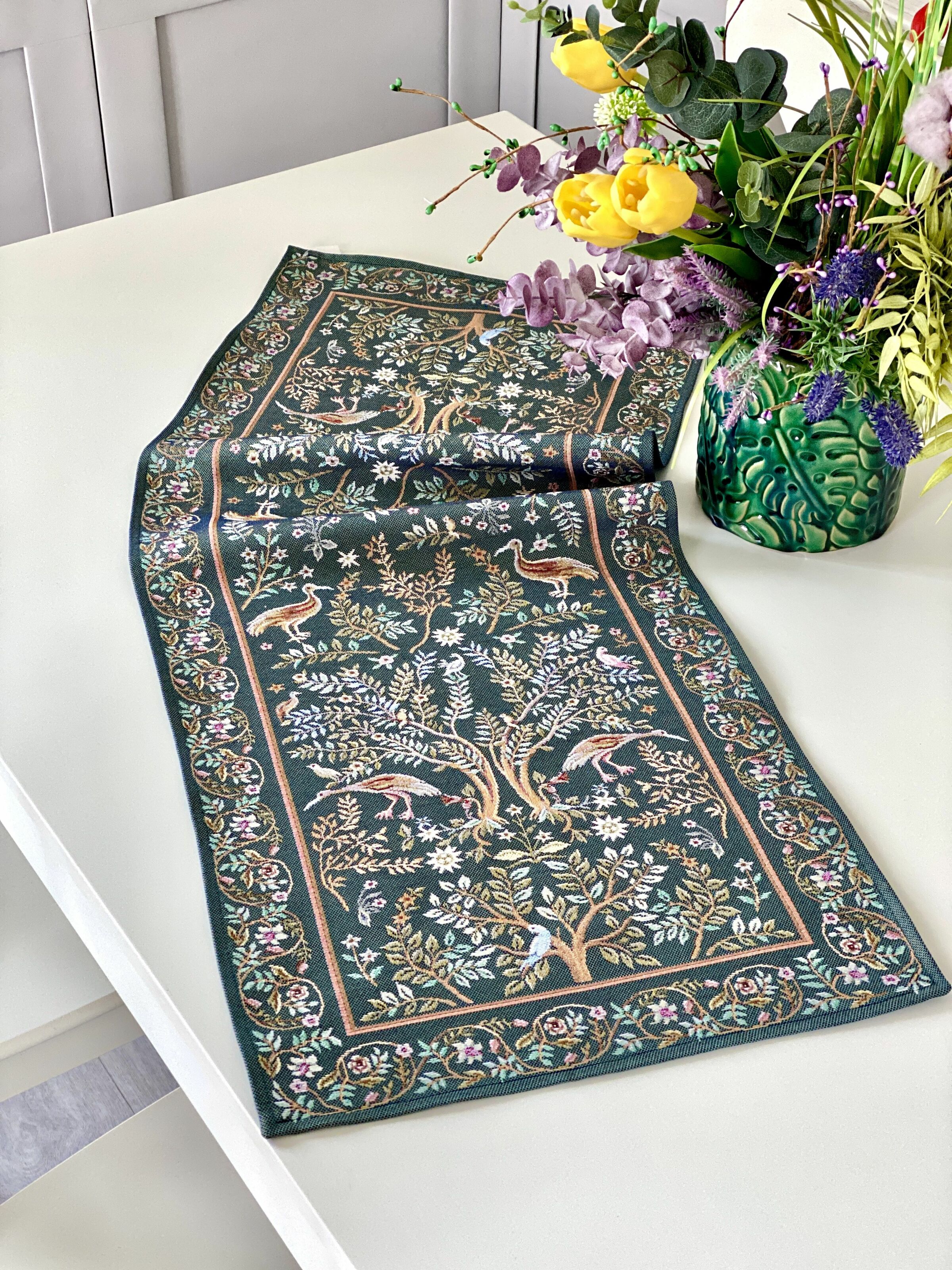 Доріжка гобеленова RUNNER1342VEO Limaso, 45x140, 140, 45, Прямокутна, Класичний, Без люрексу, 75% поліестер, 22% бавовна, 3% акрил, Гобелен - фото 5