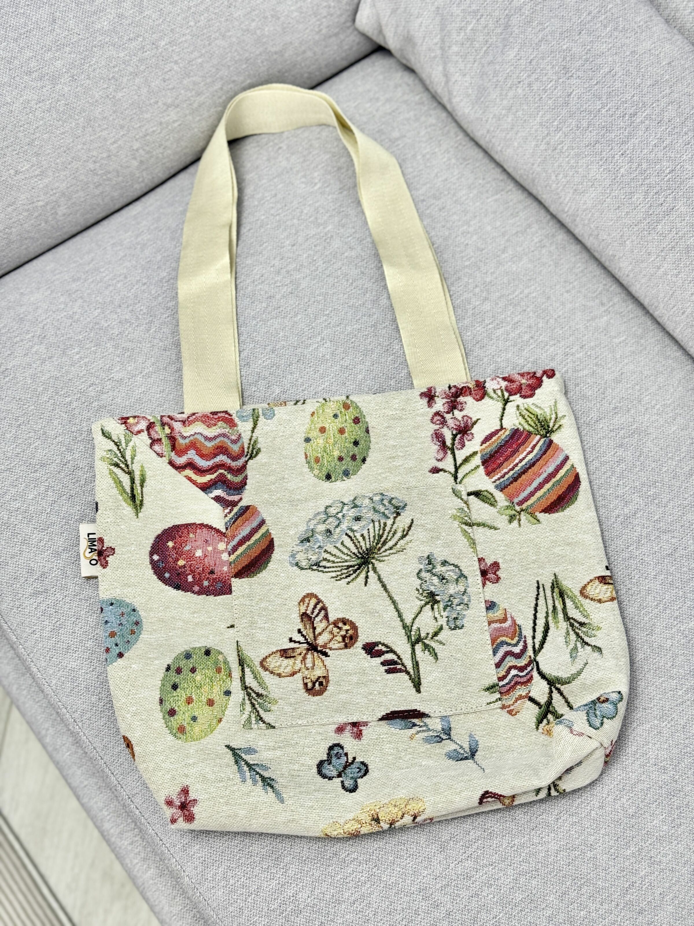 Сумка гобеленова EDEN FLY Limaso, 36x36, Квадратна, Великодній, Без люрексу, 40% поліестер, 60% бавовна, Гобелен - фото 2