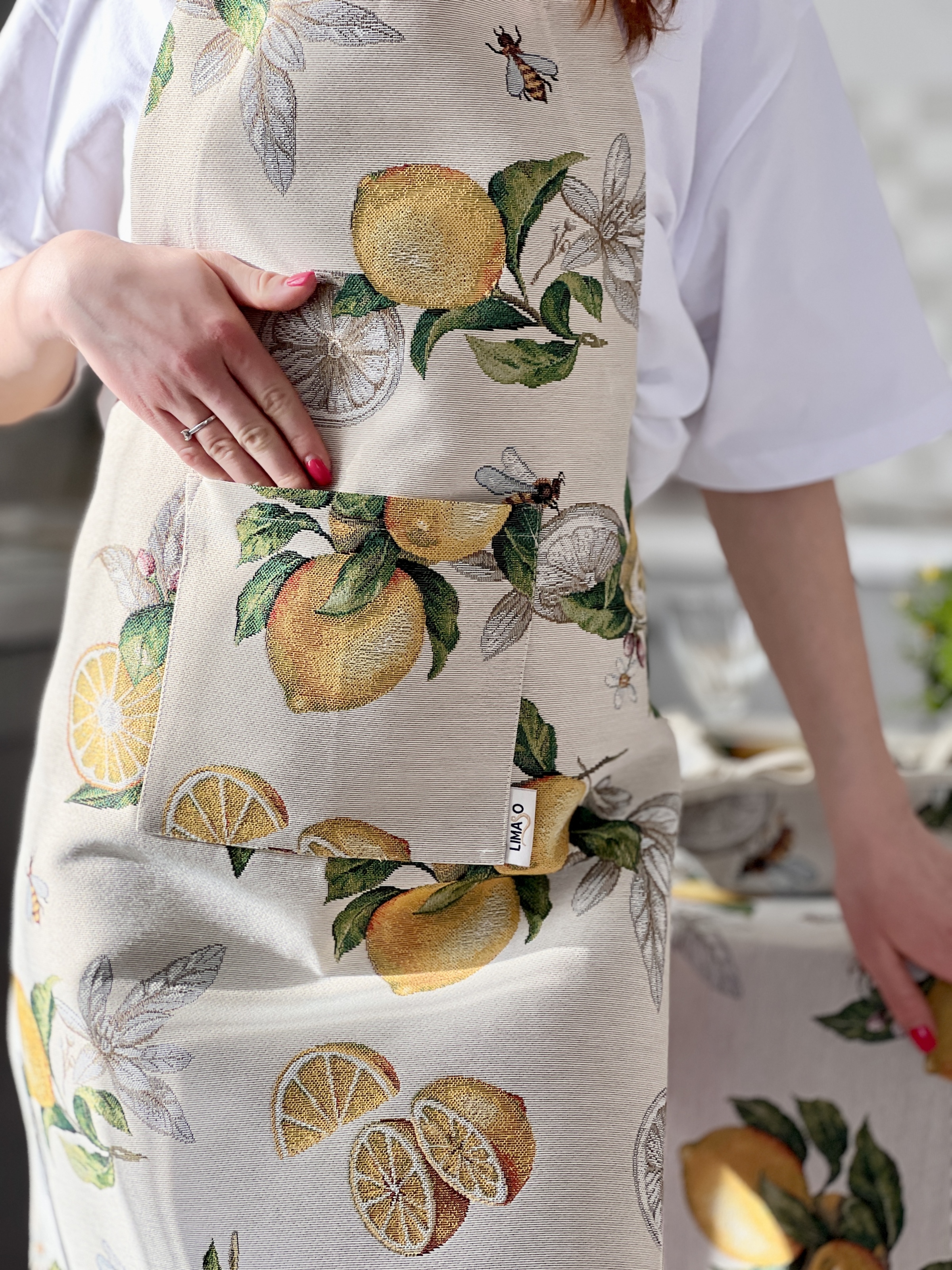 Фартух гобеленовий LIMA042 Limaso, 60x85, Повсякденний, Без люрексу, 75% поліестер, 22% бавовна, 3% акрил, Гобелен - фото 3