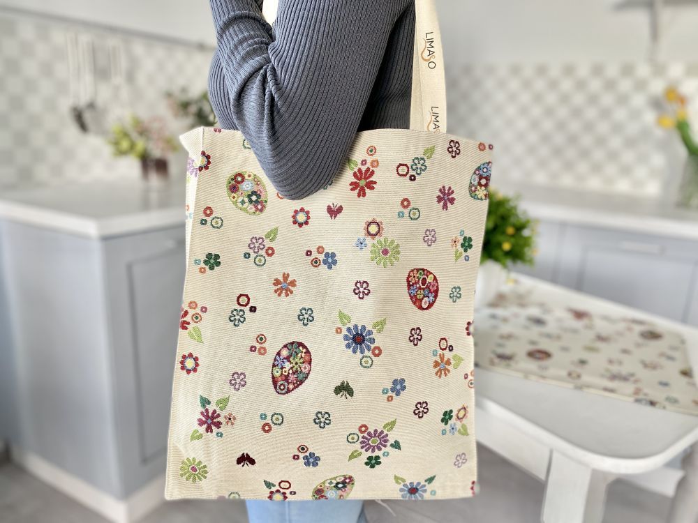 Сумка гобеленова EDEN274B Limaso, 35x40, Великодній, Без люрексу, 75% поліестер, 22% бавовна, 3% акрил, Гобелен - фото 4