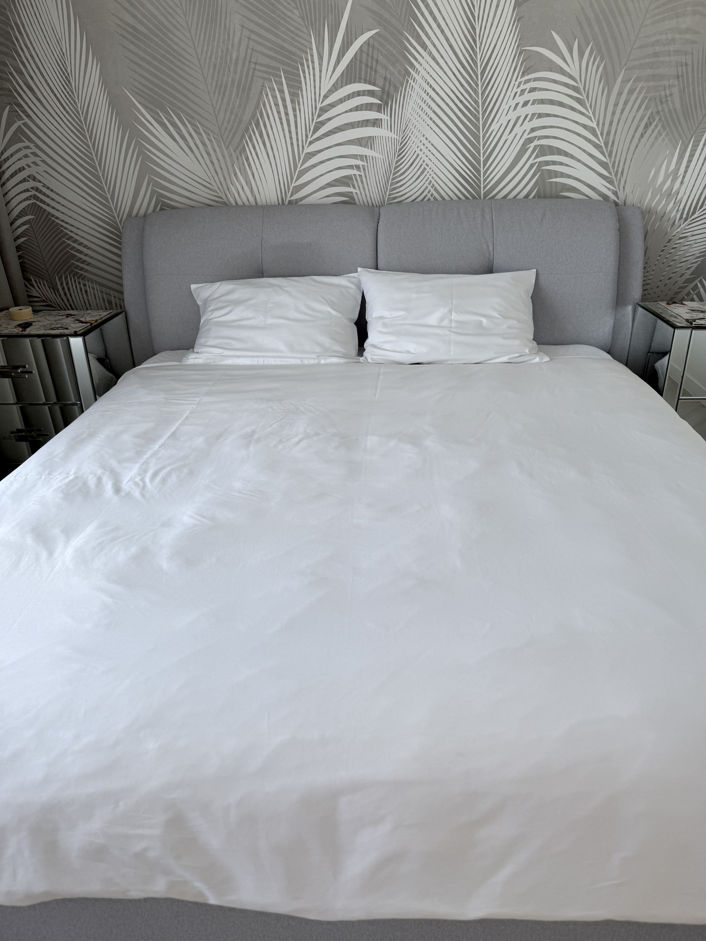Постільний набір двоспальний SATIN WHITE-PN (200x220+3*50x70), Двоспальний, 220, 200, Прямокутна, Однотонний, 100% сатин, Сатин - фото 8