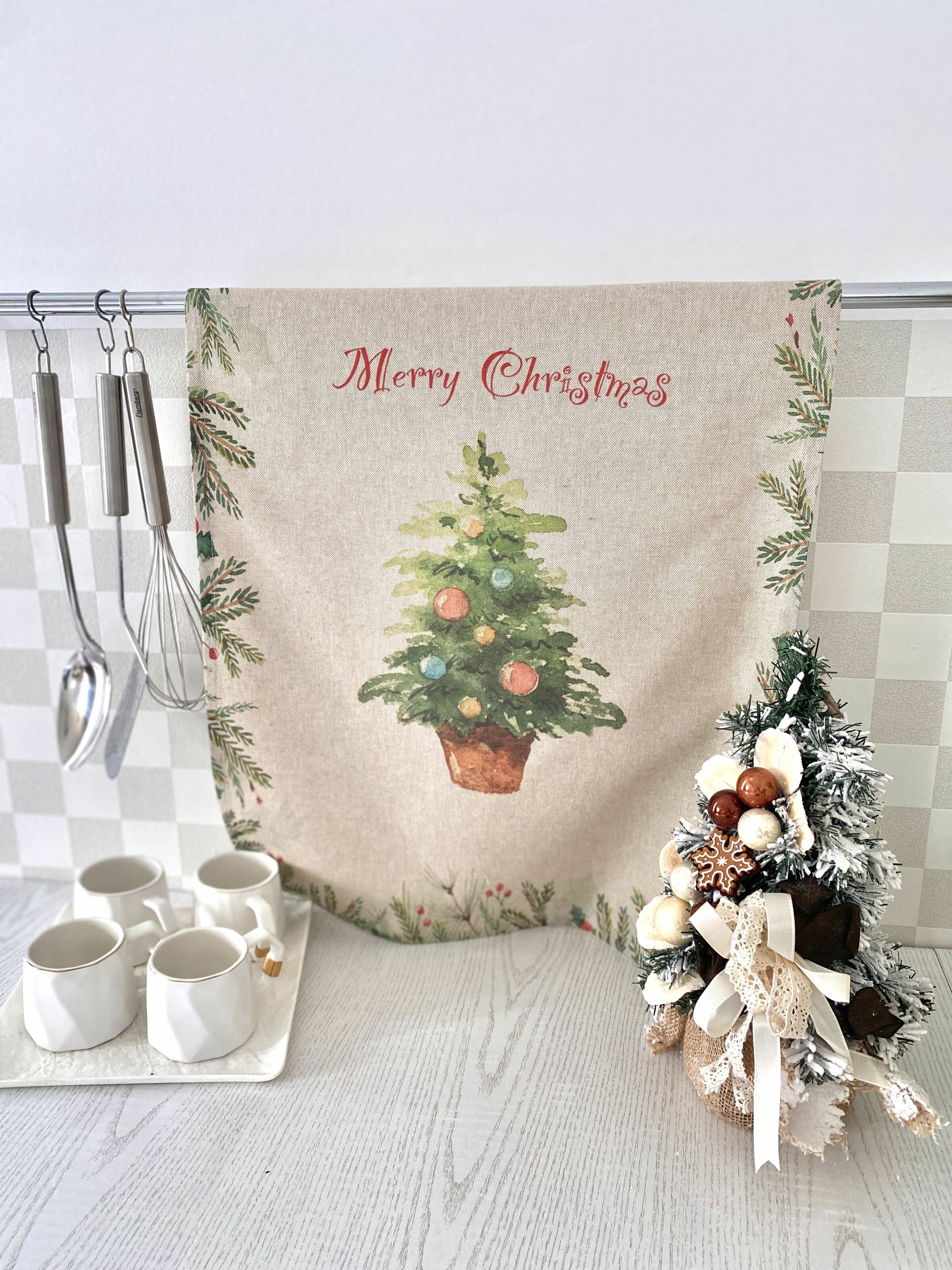Набір з 2 шт. кухонних рушників "Tree and Toy" SET TOWELS-23, 45x65, Прямокутна, Новорічний, Принт, 100% бавовна, 2 шт. - фото 7