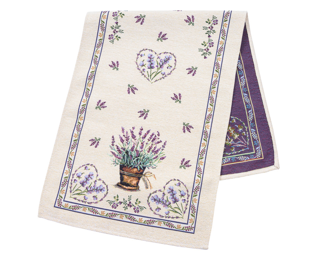 Доріжка гобеленова LILAC Limaso, 45x140, 140, 45, Прямокутна, Квітковий, Без люрексу, 60% поліестер, 24% бавовна, 16% акрил, Гобелен