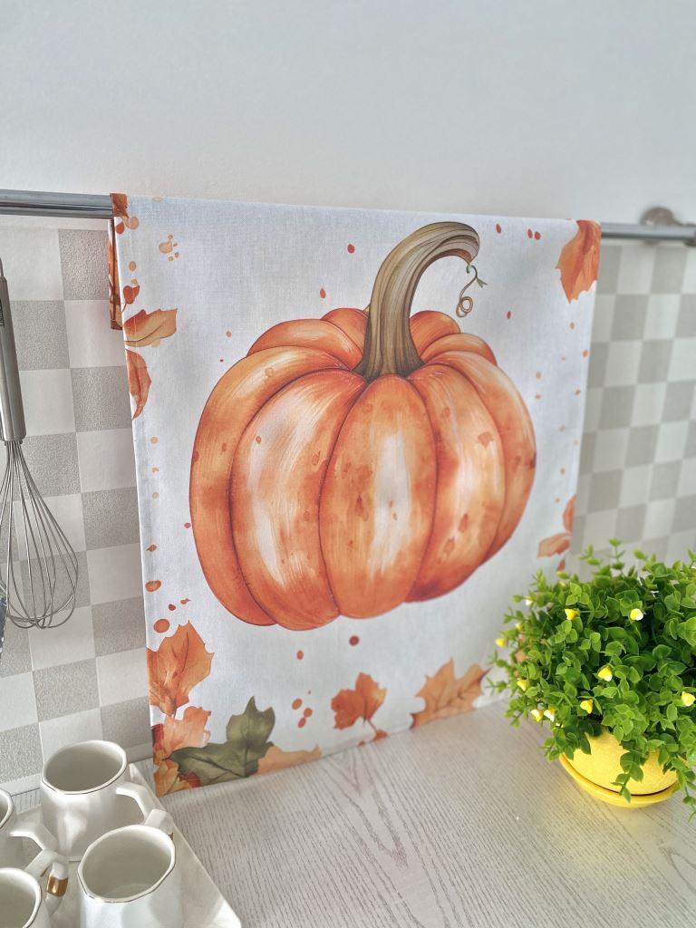 Набір з 2 шт. кухонних рушників "Autumn Pumpkins" SET TOWELS-04, 45x65, Прямокутна, Осінній, Принт, 100% бавовна, 2 шт. - фото 5